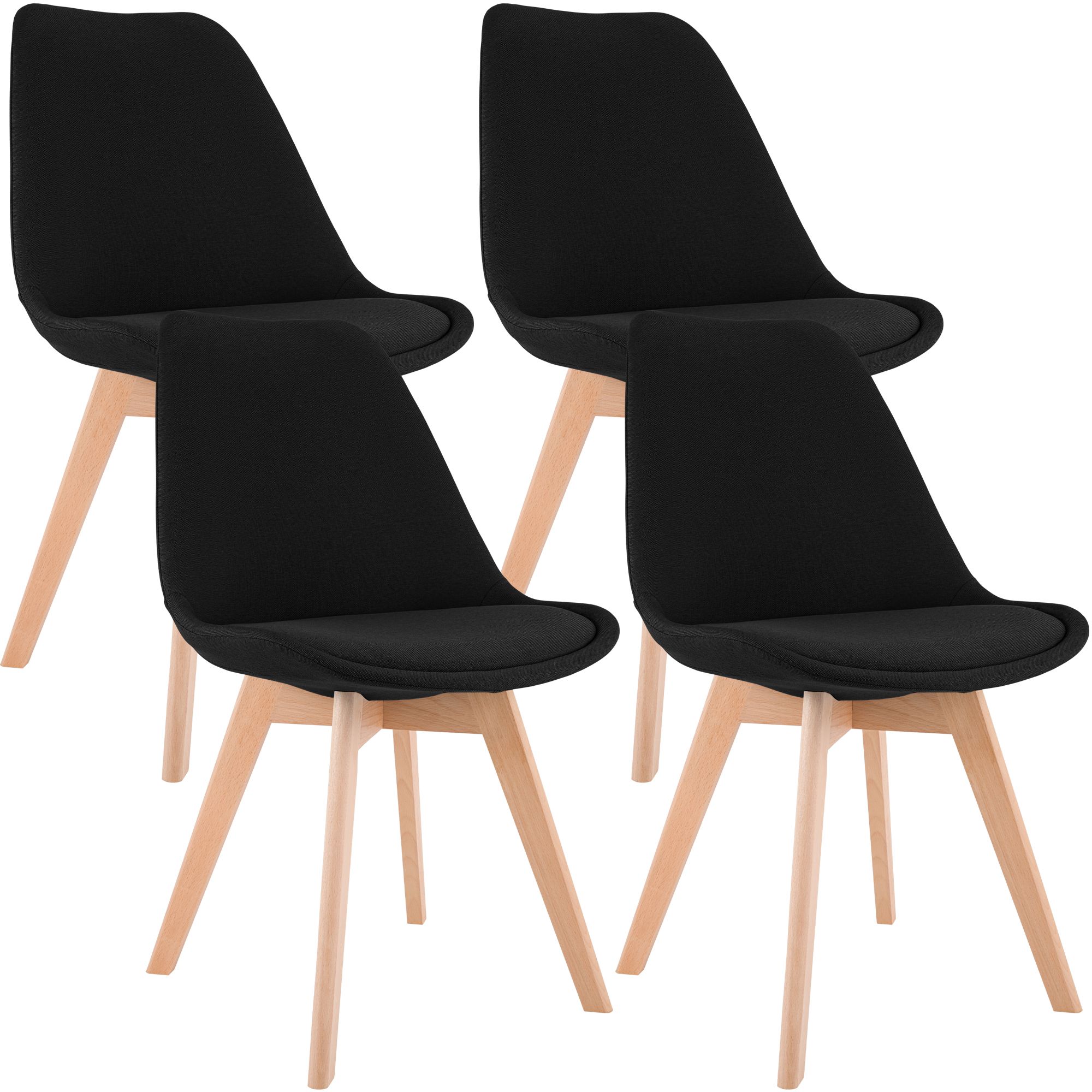 4-delige set Linares eetkamerstoelen