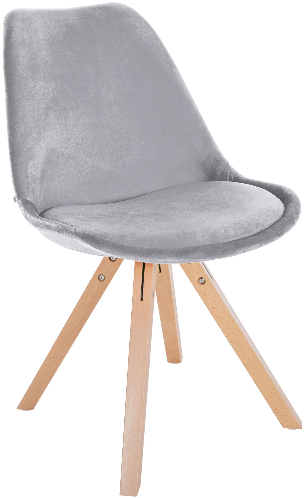 Set van 4 eetkamerstoelen Sofia fluweel