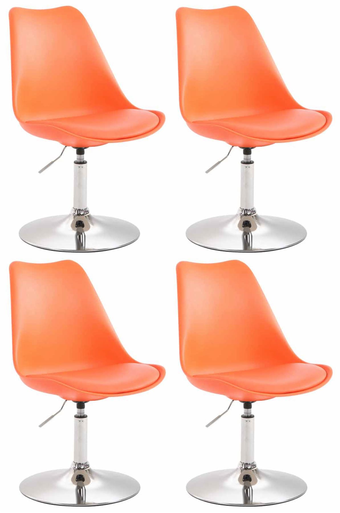 Set van 4 eetkamerstoelen Maverick - Kunststof