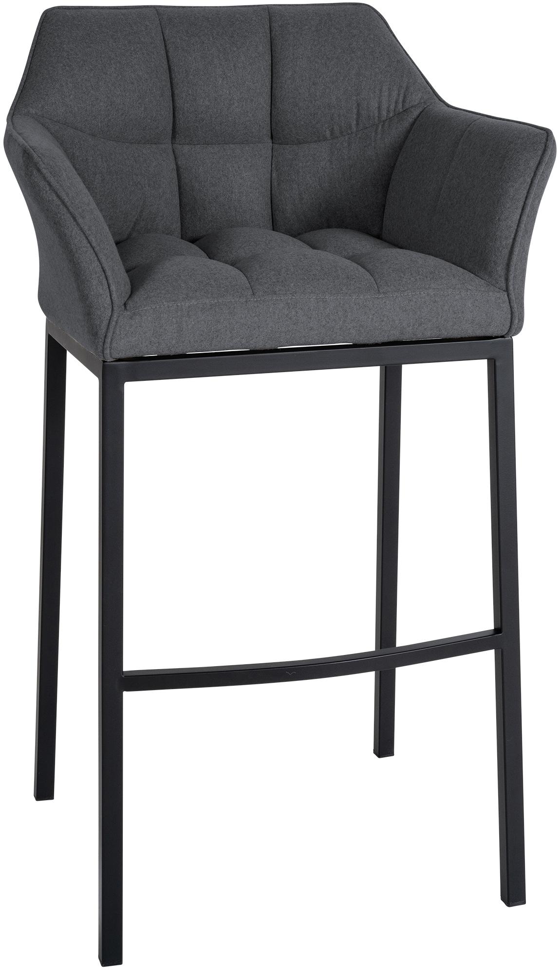 Barkruk Damaso Vilt met Vierpootsframe