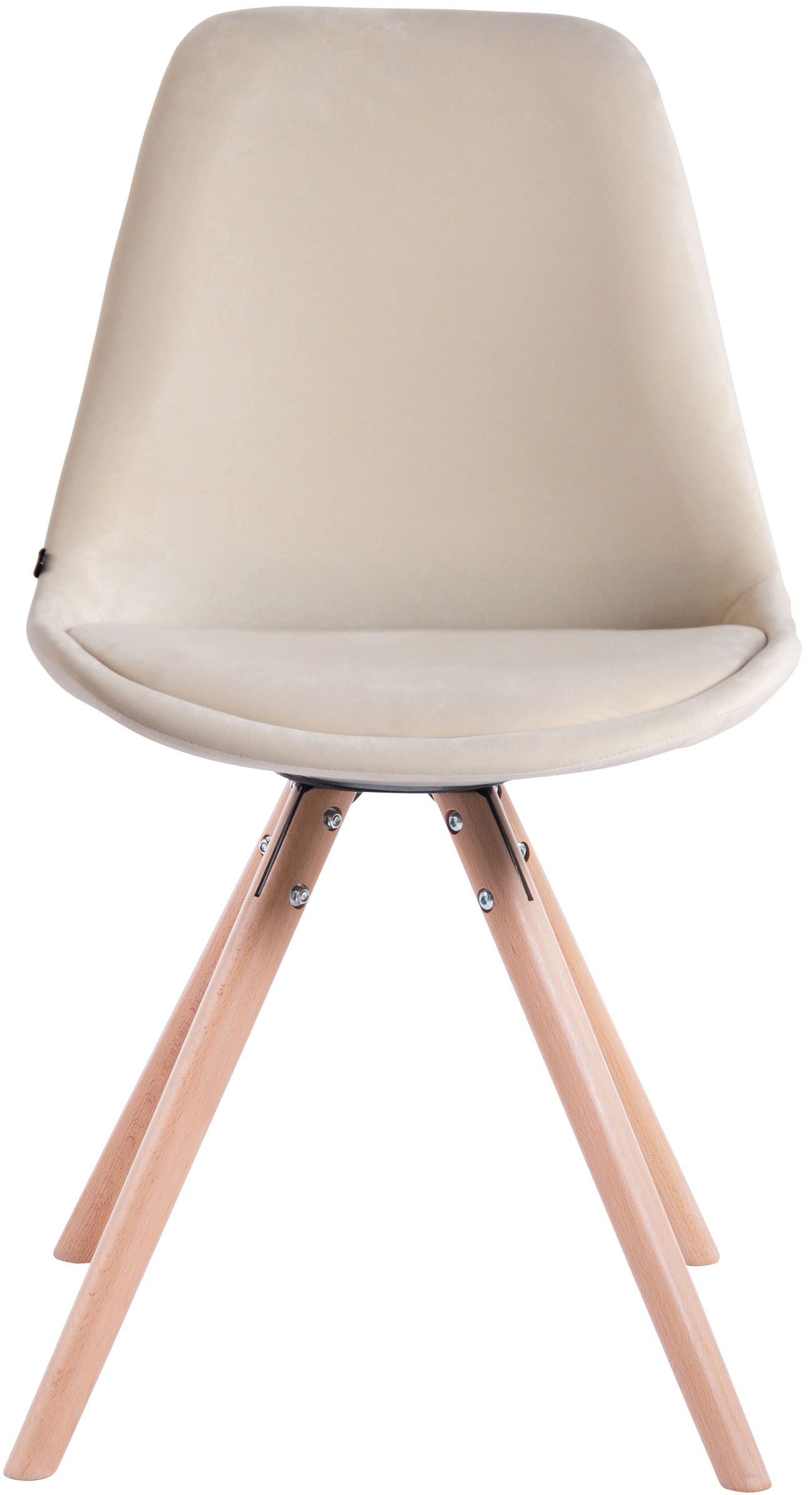 Set van 4 Stoelen Toulouse Rond frame - Fluweel