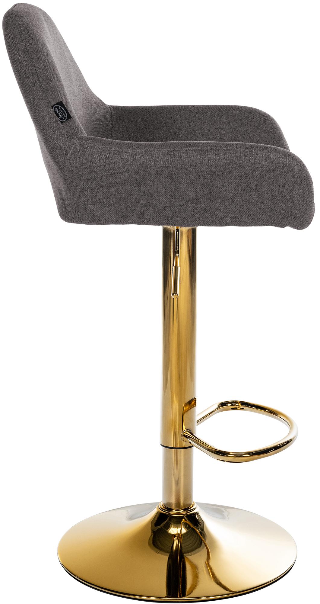 Set van 2 barkrukken Braga Gold stof