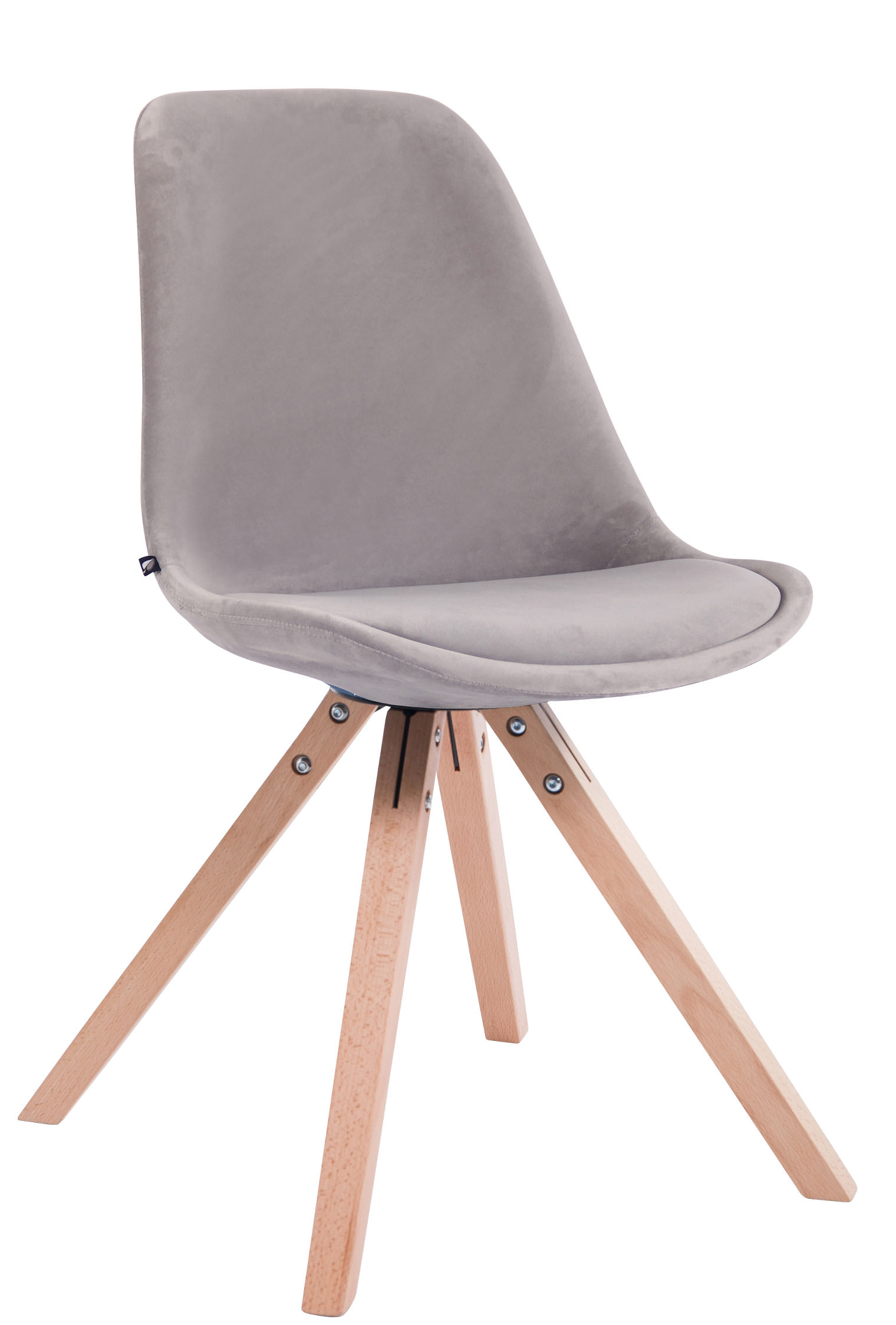 Set van 4 Stoelen Toulouse Vierkant frame - Fluweel