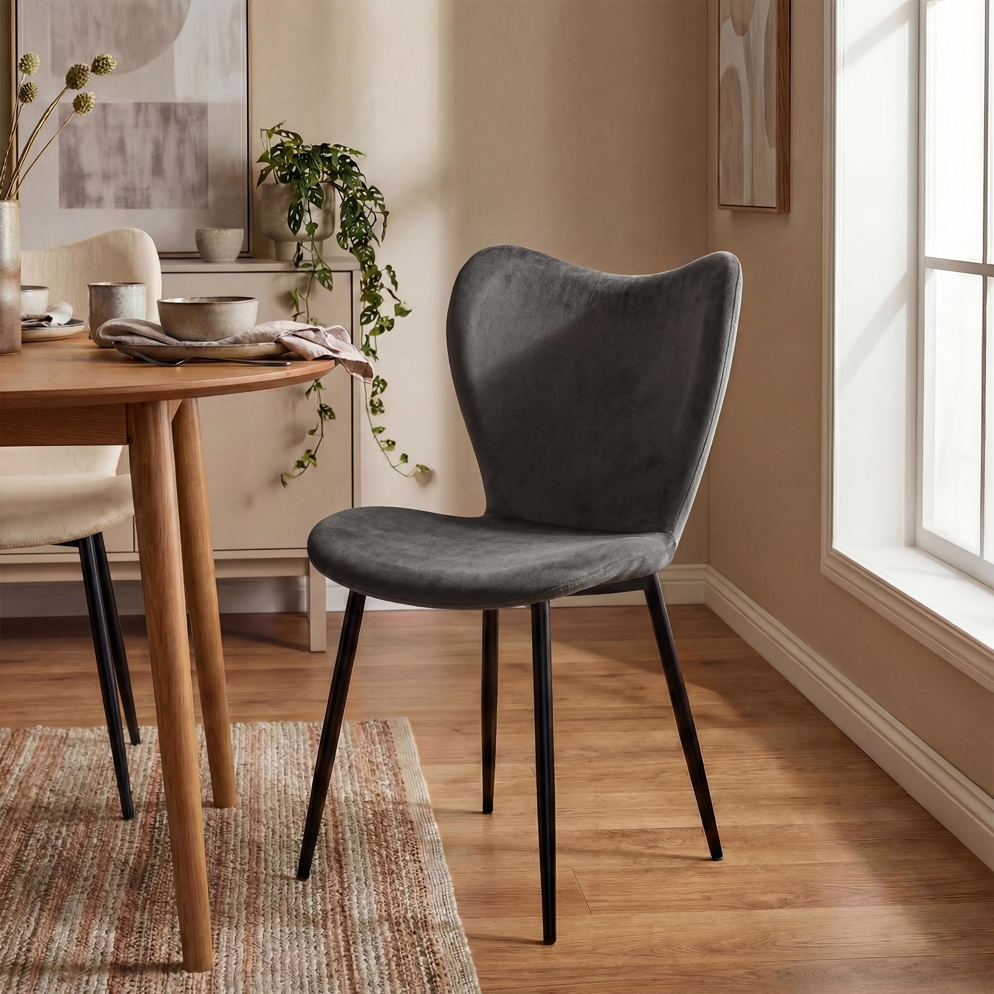 2-delige set eetkamerstoelen Maika