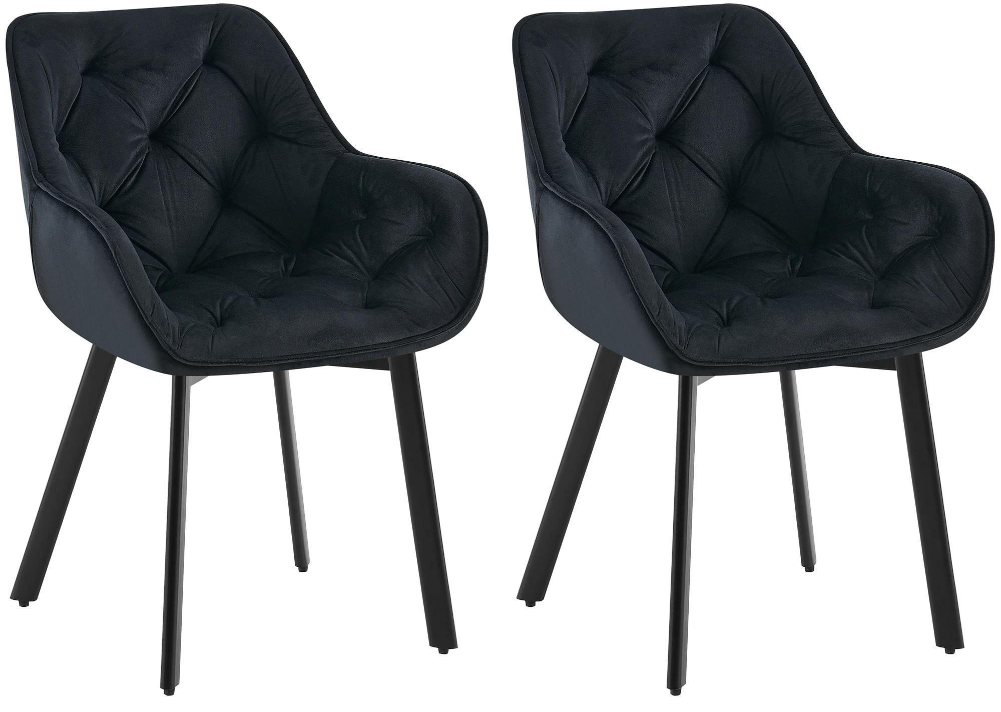 Set van 2 eetkamerstoelen Antigo Fluweel