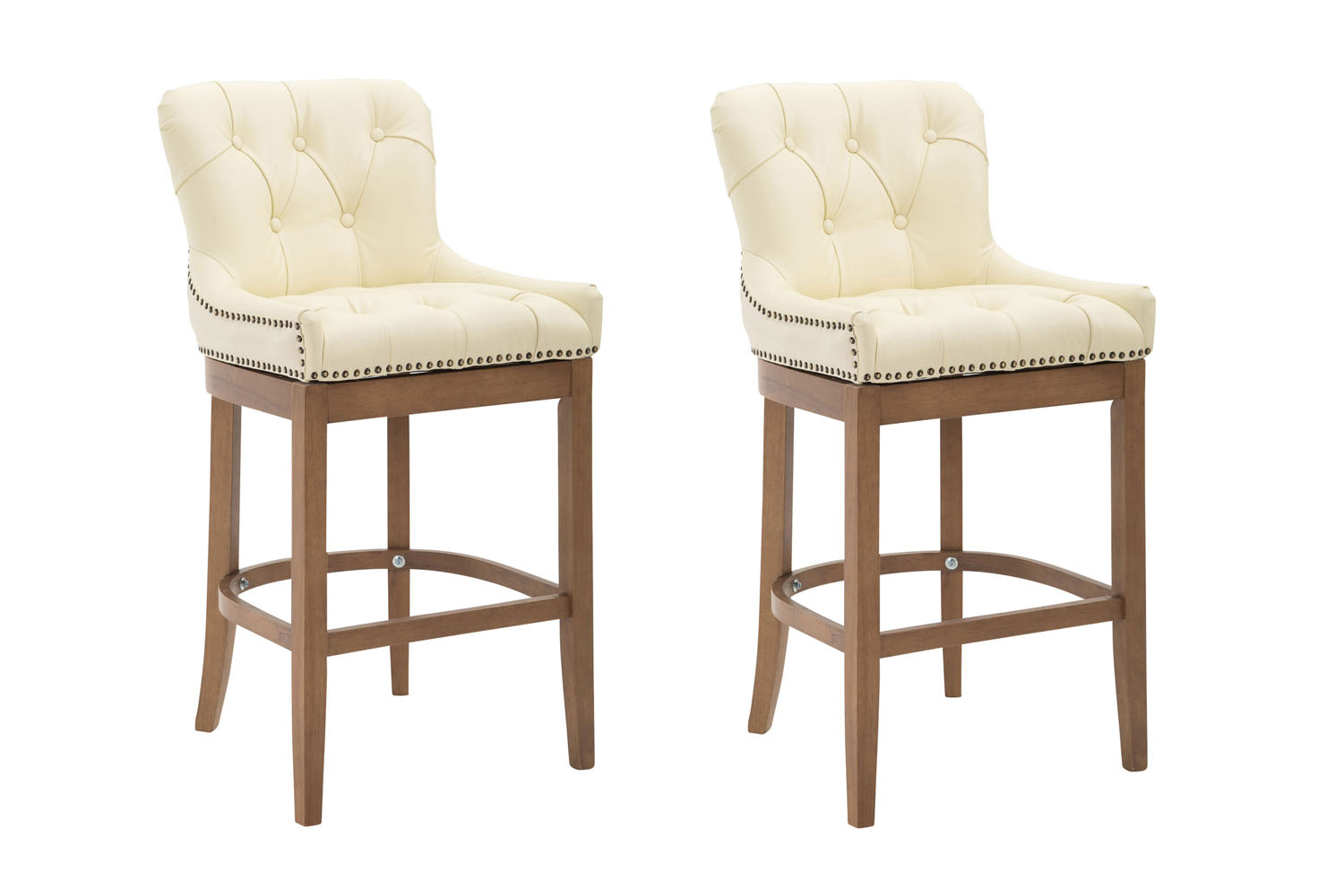 Set van 2 barkrukken Lakewood Leer