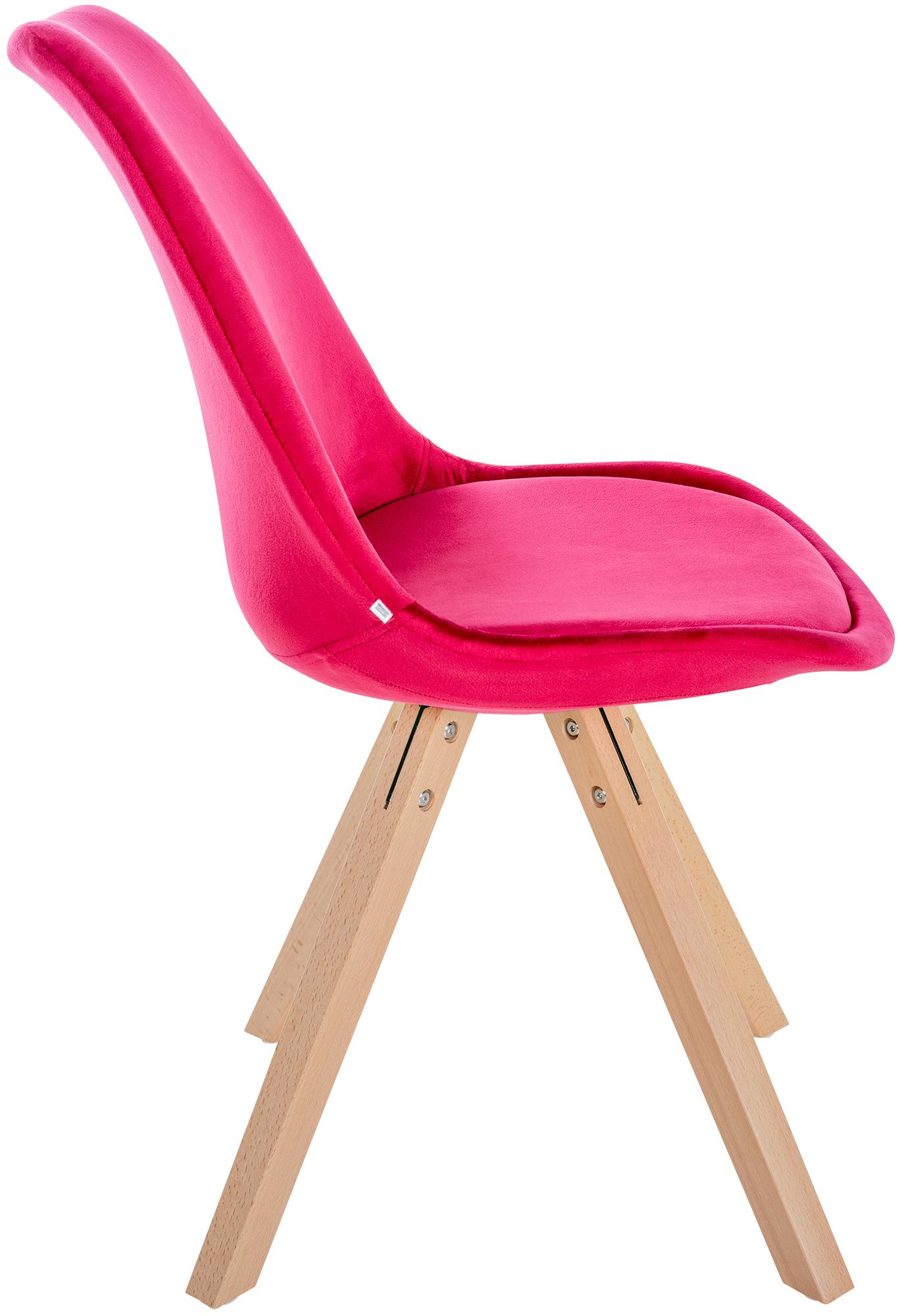 Set van 4 eetkamerstoelen Sofia fluweel