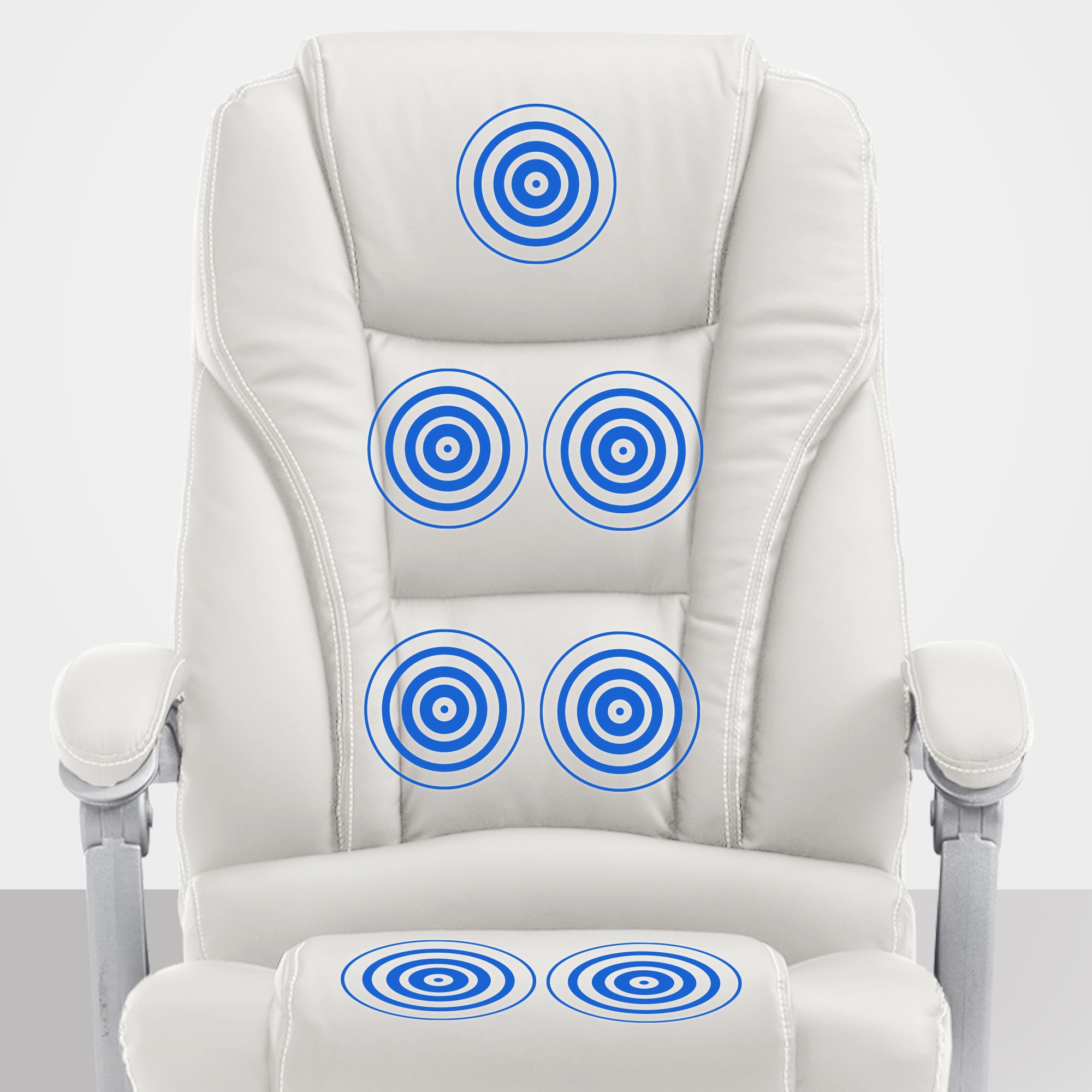 Pacific bureaustoel met massagefunctie V2 kunstleer