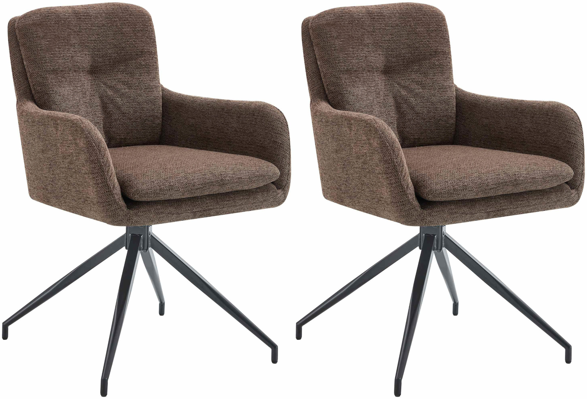 Set van 2 eetkamerstoelen Pickett stof