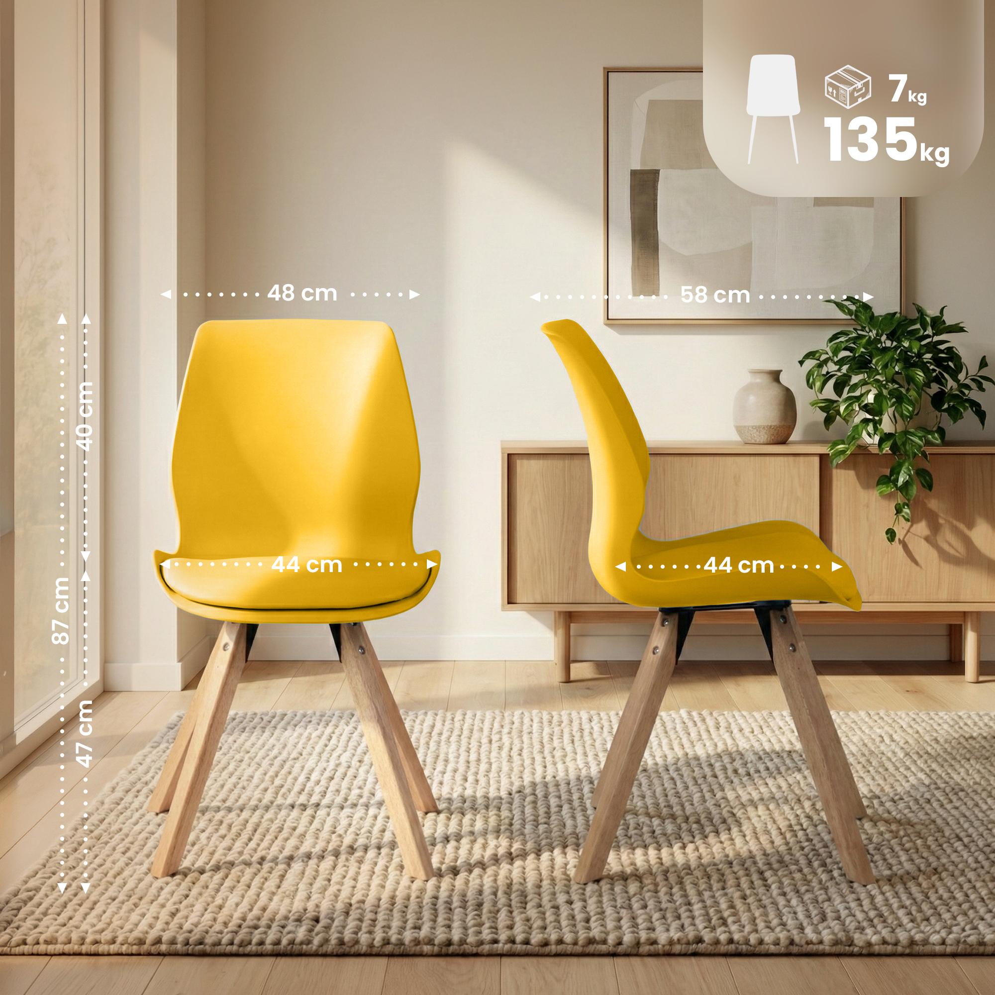Set van 2 Eetkamerstoelen Luna