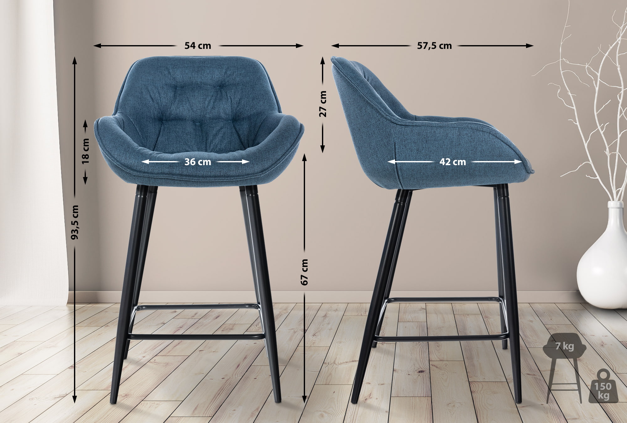 Set van 2 barkrukken Gibson