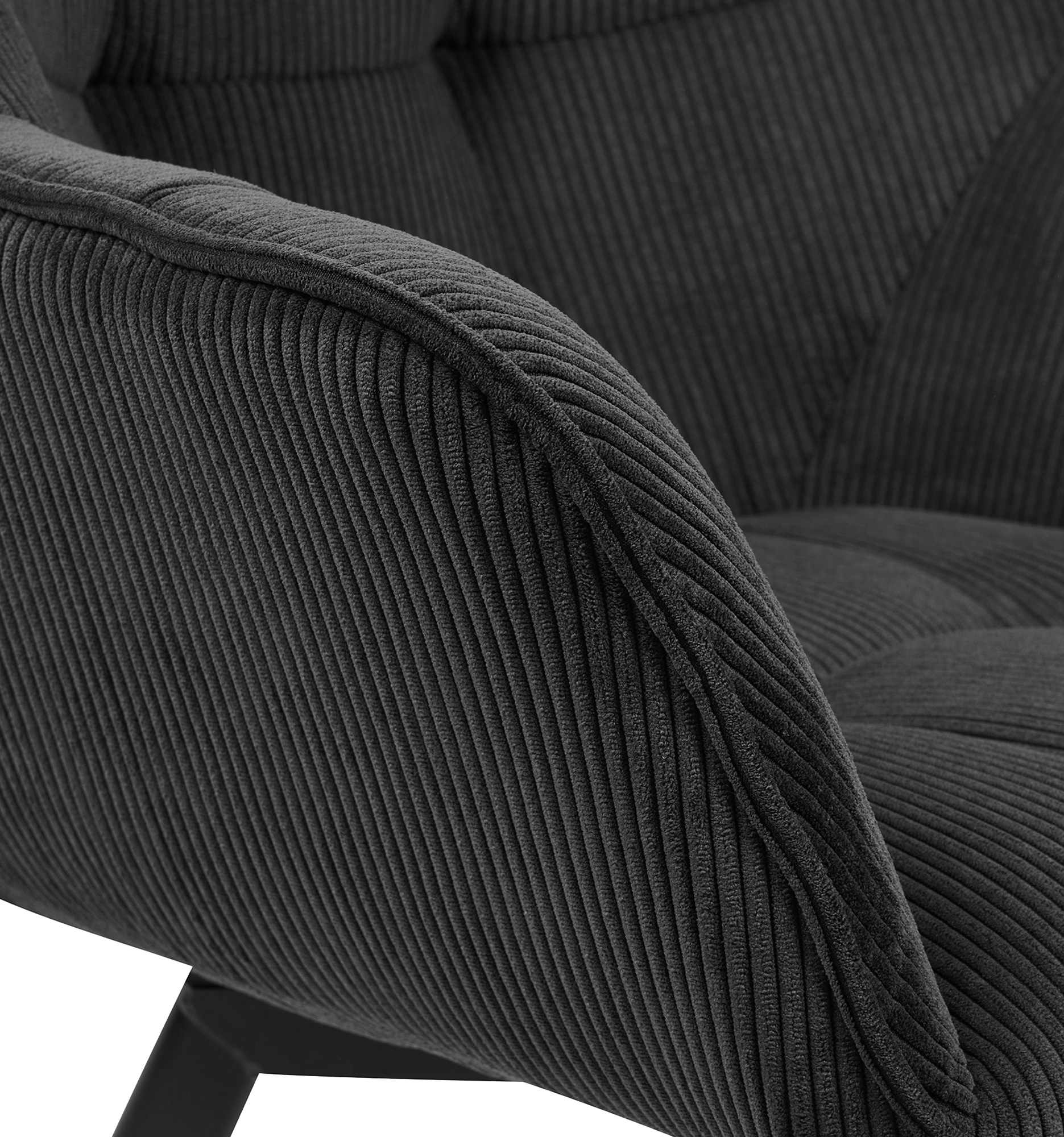 Set van 2 eetkamerstoelen Jordi Cord