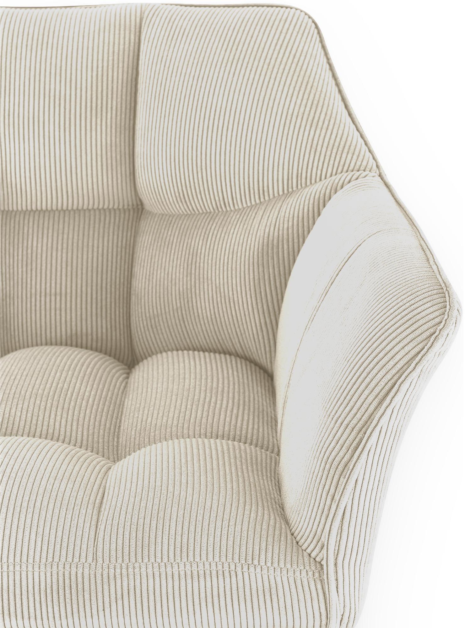 Barkruk Damaso Cord met Vierpootsframe