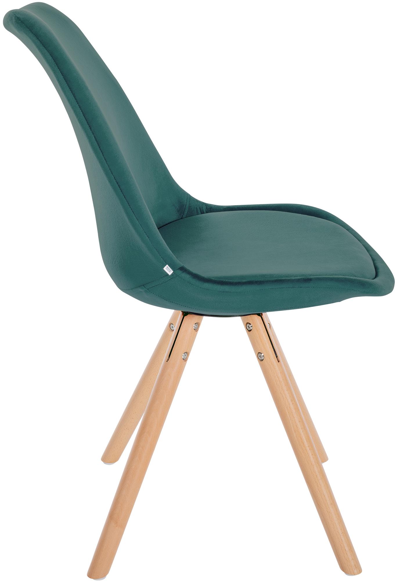 Set van 4 eetkamerstoelen Sofia fluweel