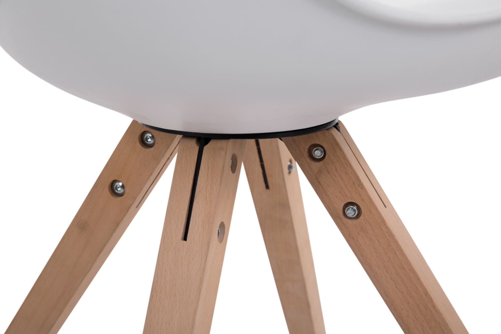 Set van 4 stoelen Toulouse - Vierkant - Kunstleer