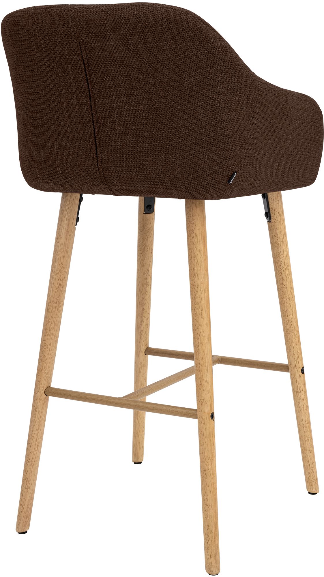 Barkruk Ando stof: modern design, comfortabel zitvlak, stabiel frame, ideaal voor keuken of bar