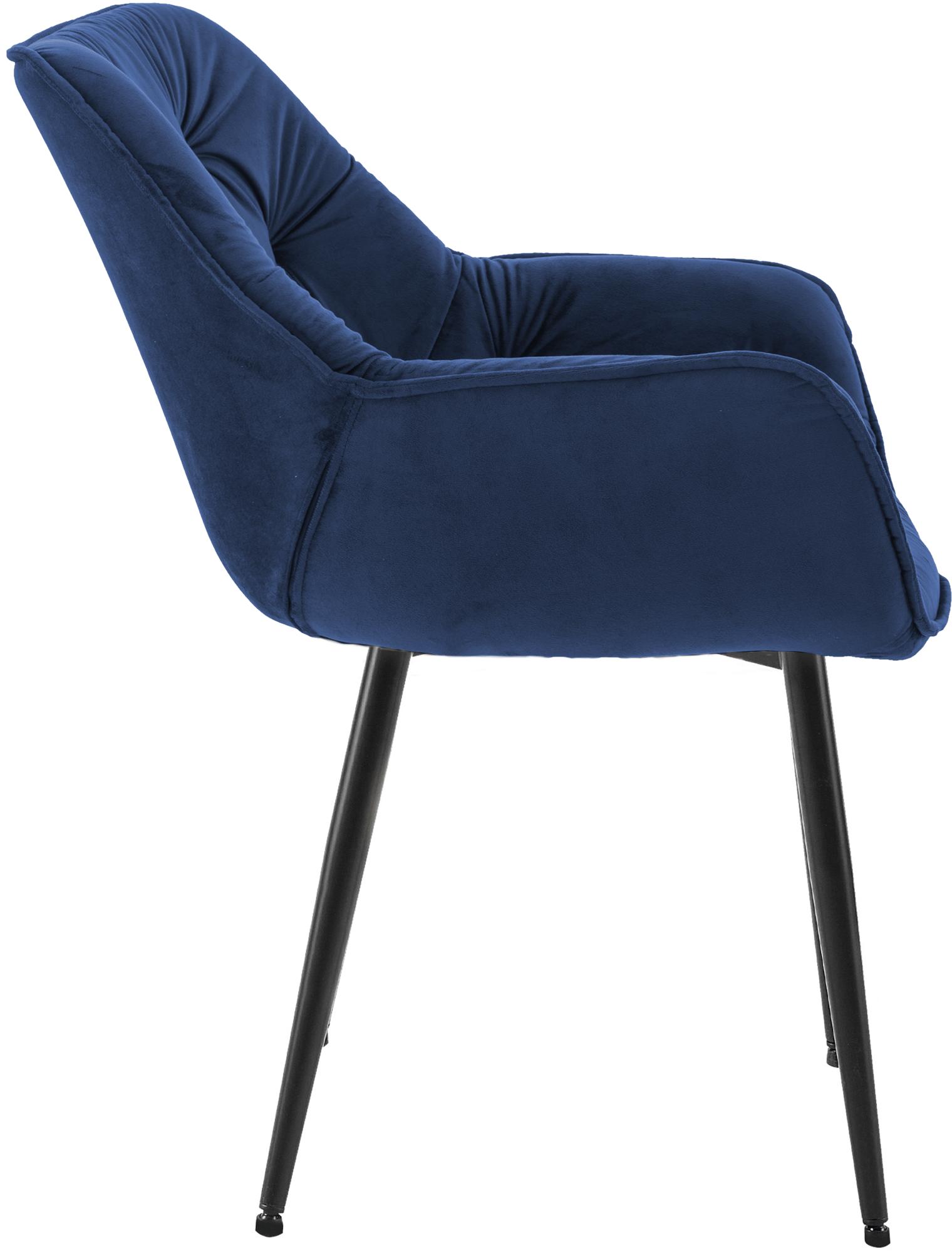 Set van 2 eetkamerstoelen Tanna fluweel
