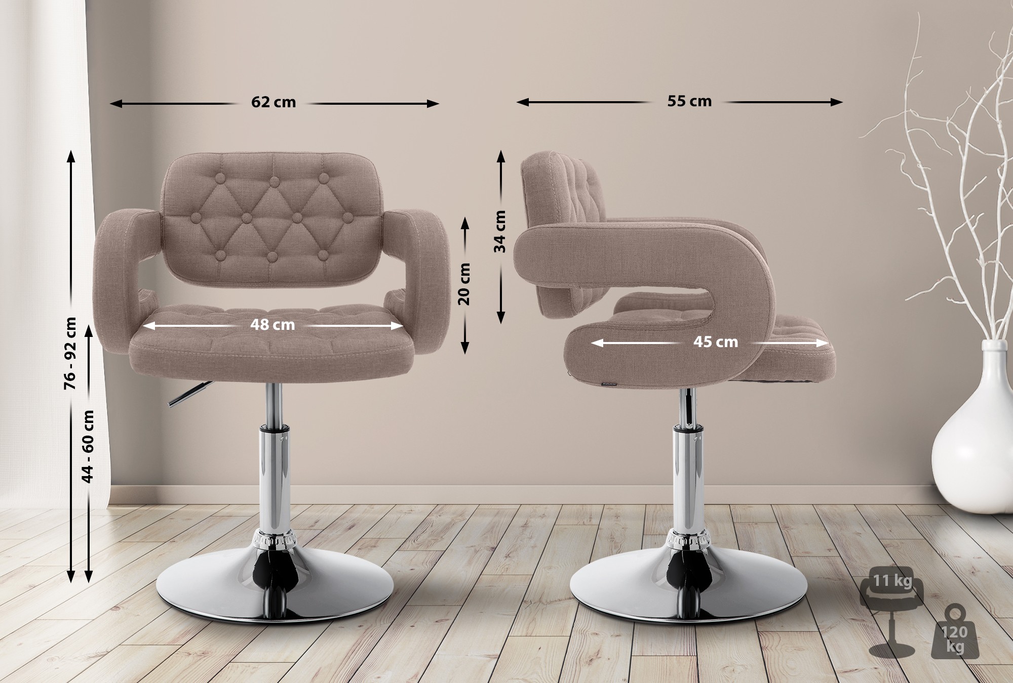 Lounger Dublin Stof