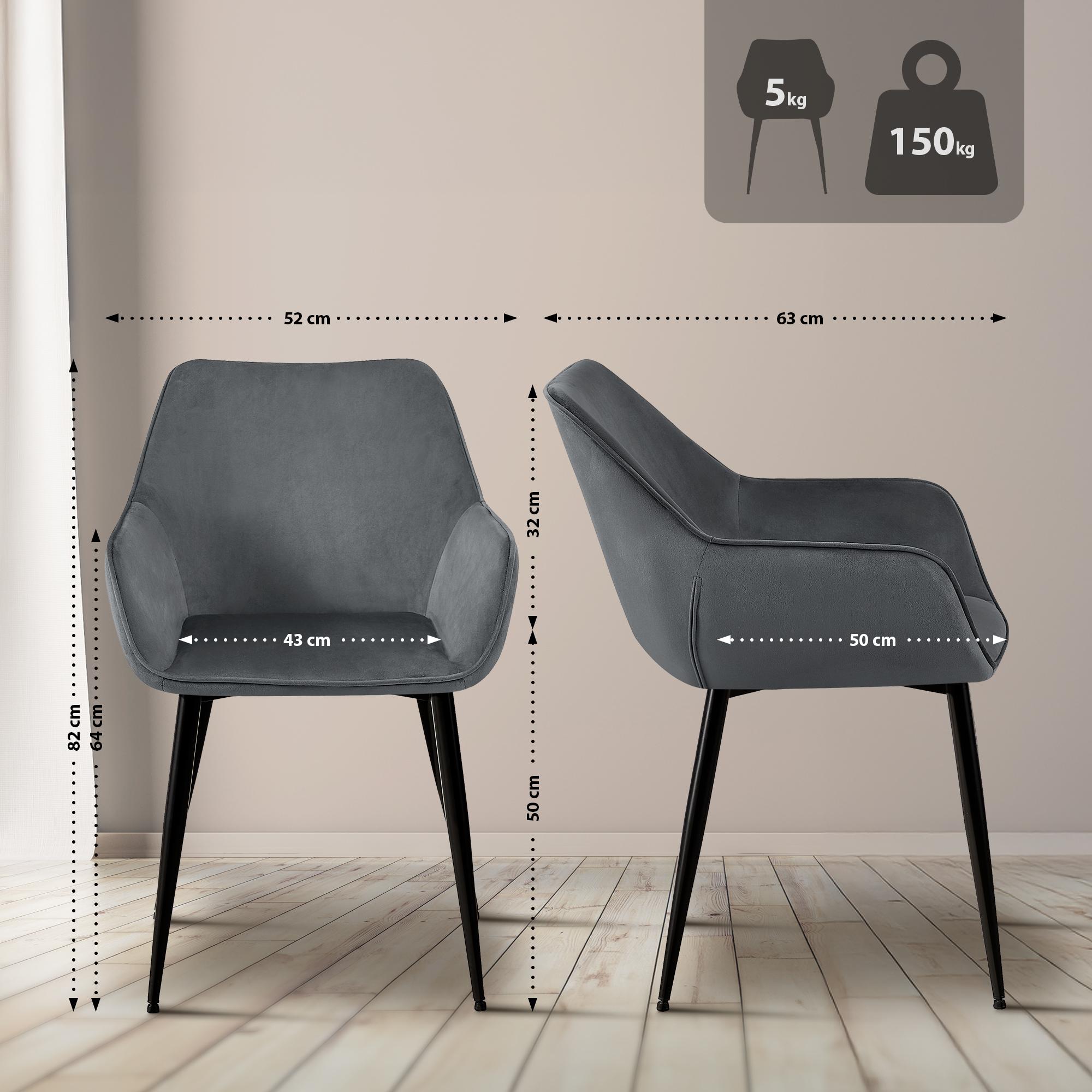 Set van 2 eetkamerstoelen Luena