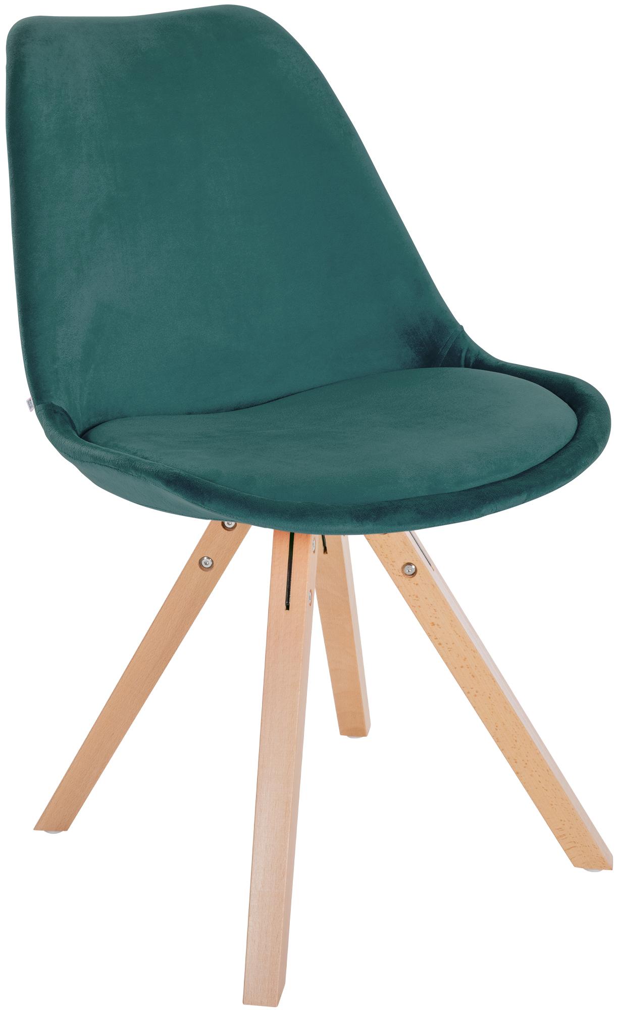 Set van 4 eetkamerstoelen Sofia fluweel