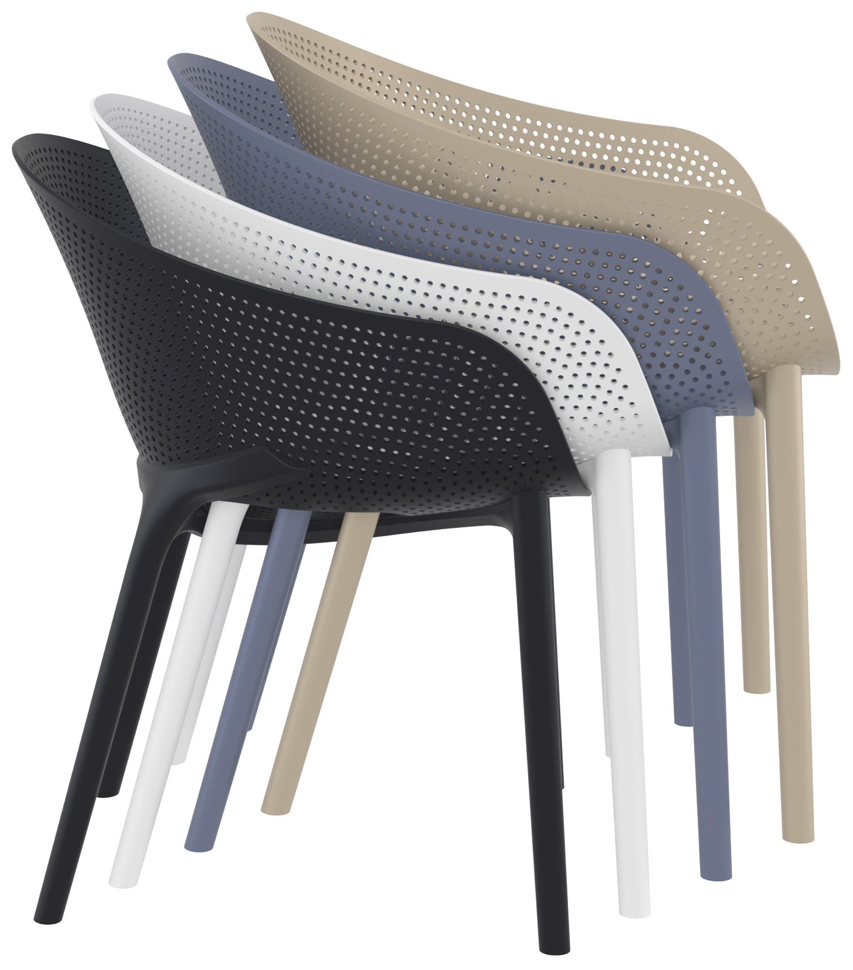 Set van 4 stoelen Sky Pro