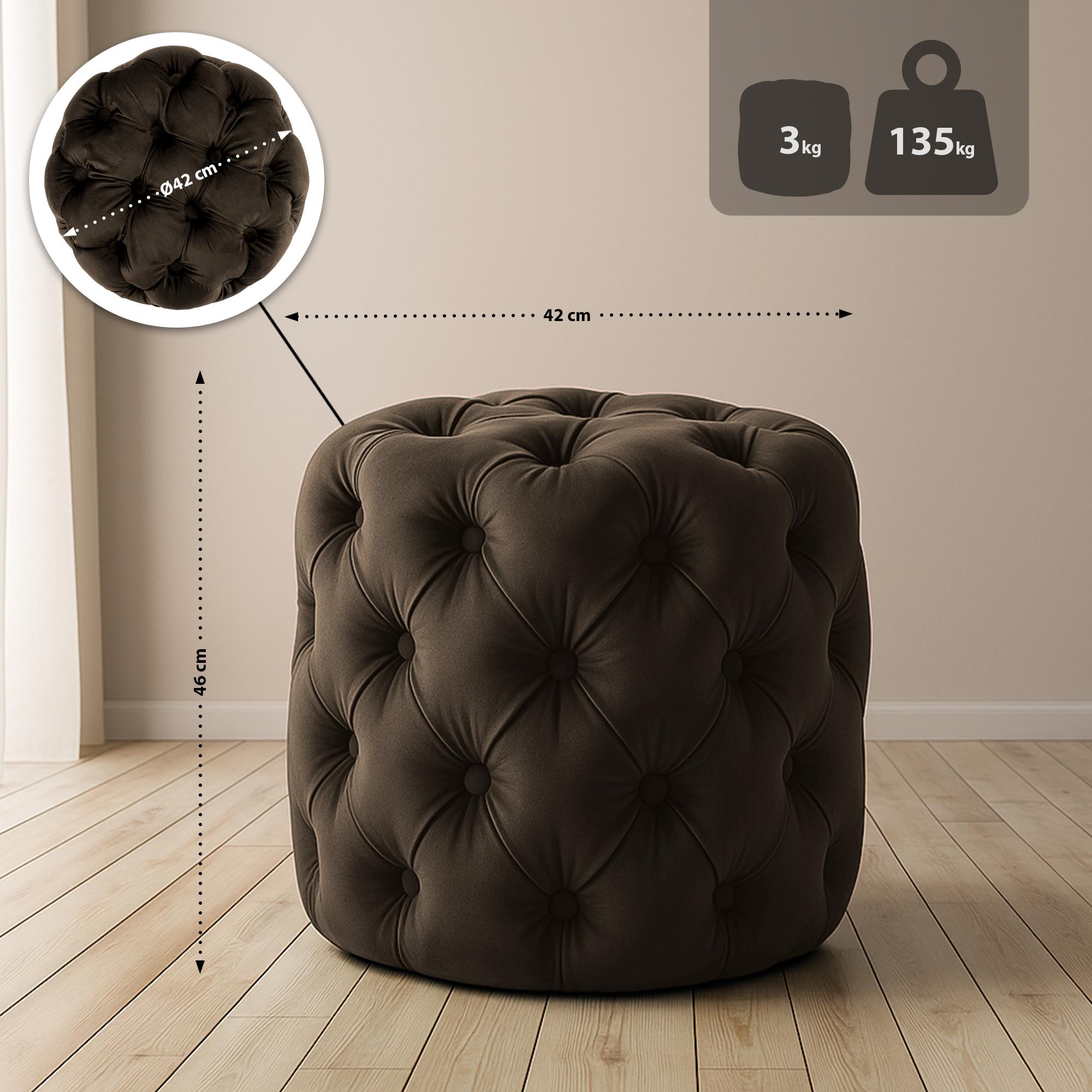 Hocker Drancy Fluweel
