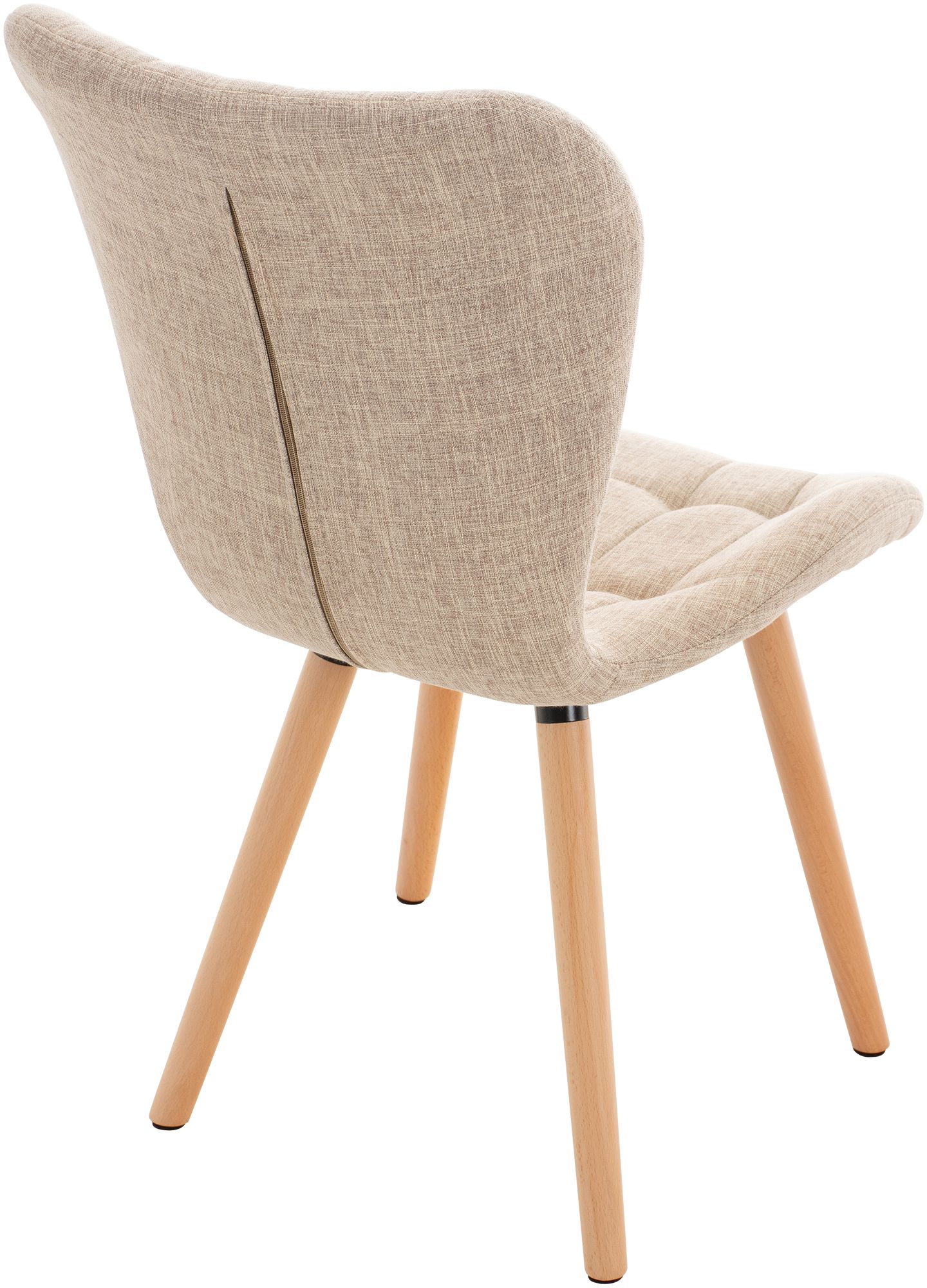 4-delige set eetkamerstoelen Elda stof