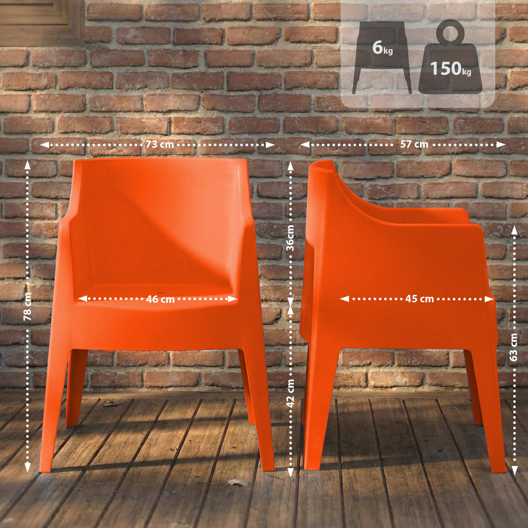 Set van 4 tuinstoelen Bartal