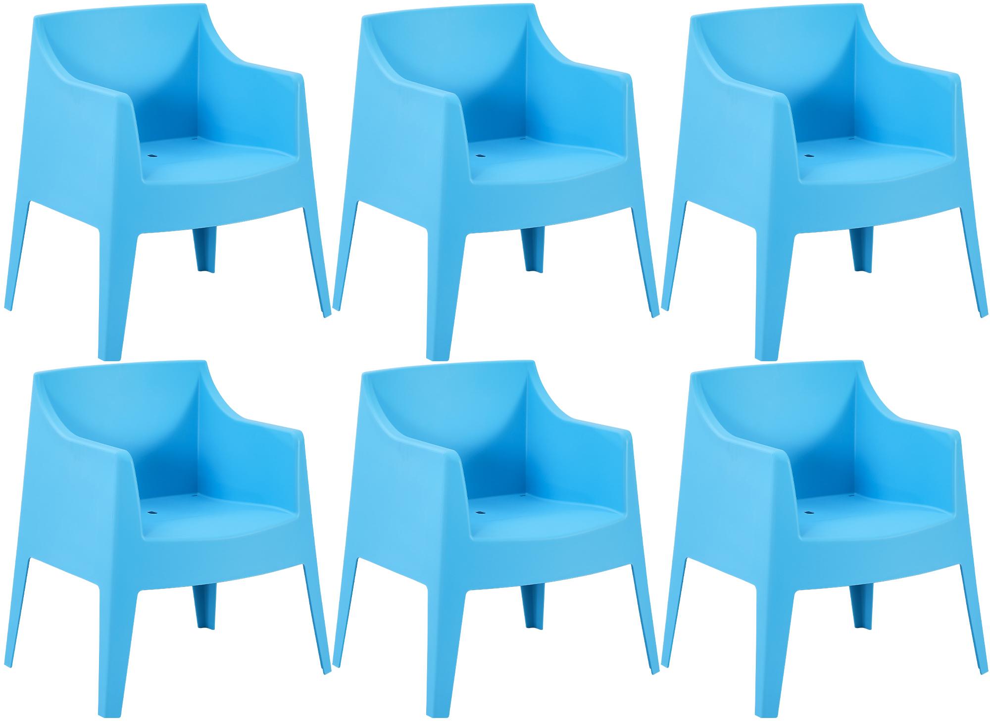 Set van 6 tuinstoelen Bartal