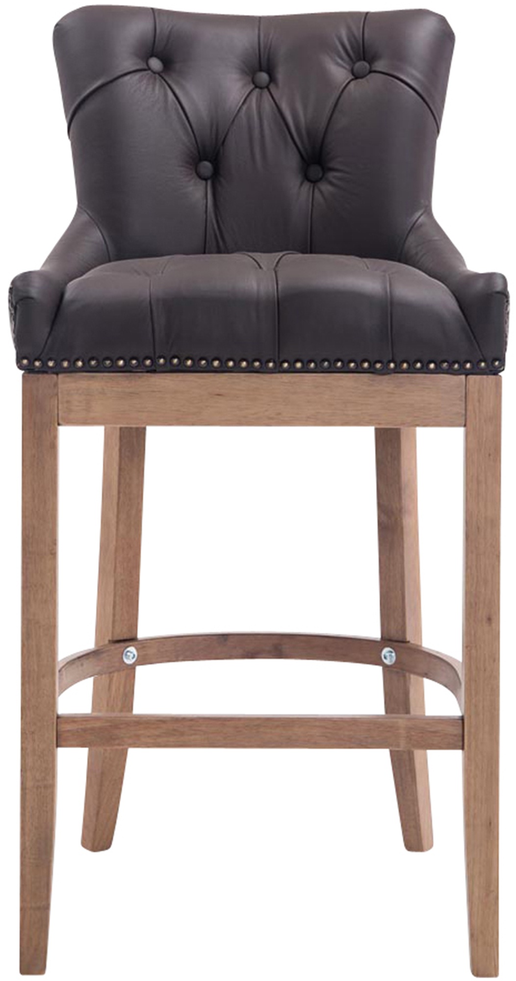 Barkruk Lakewood echt leer Antiek light