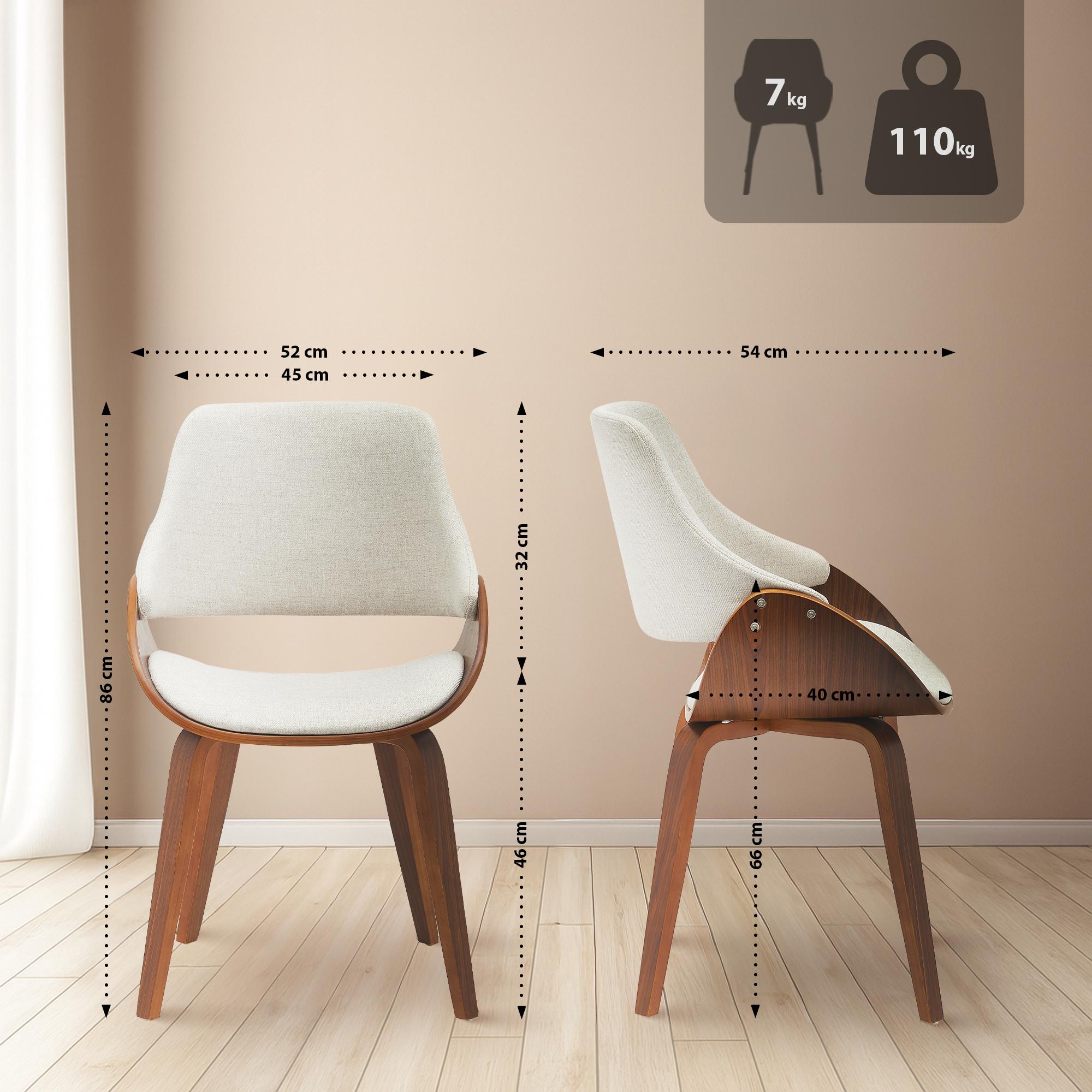Set van 2 eetkamerstoelen Vangale