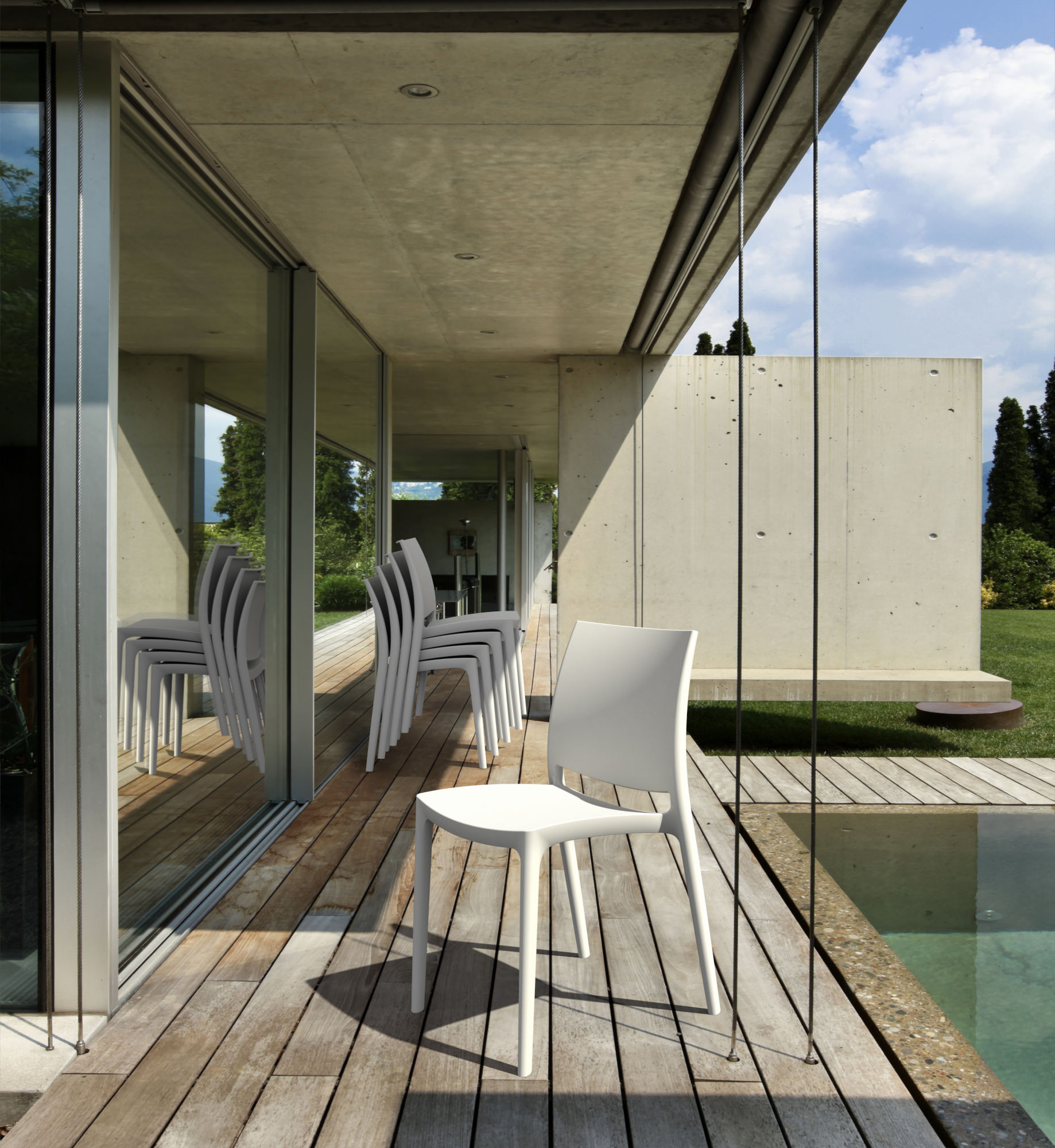 Set van 4 Maya stoelen
