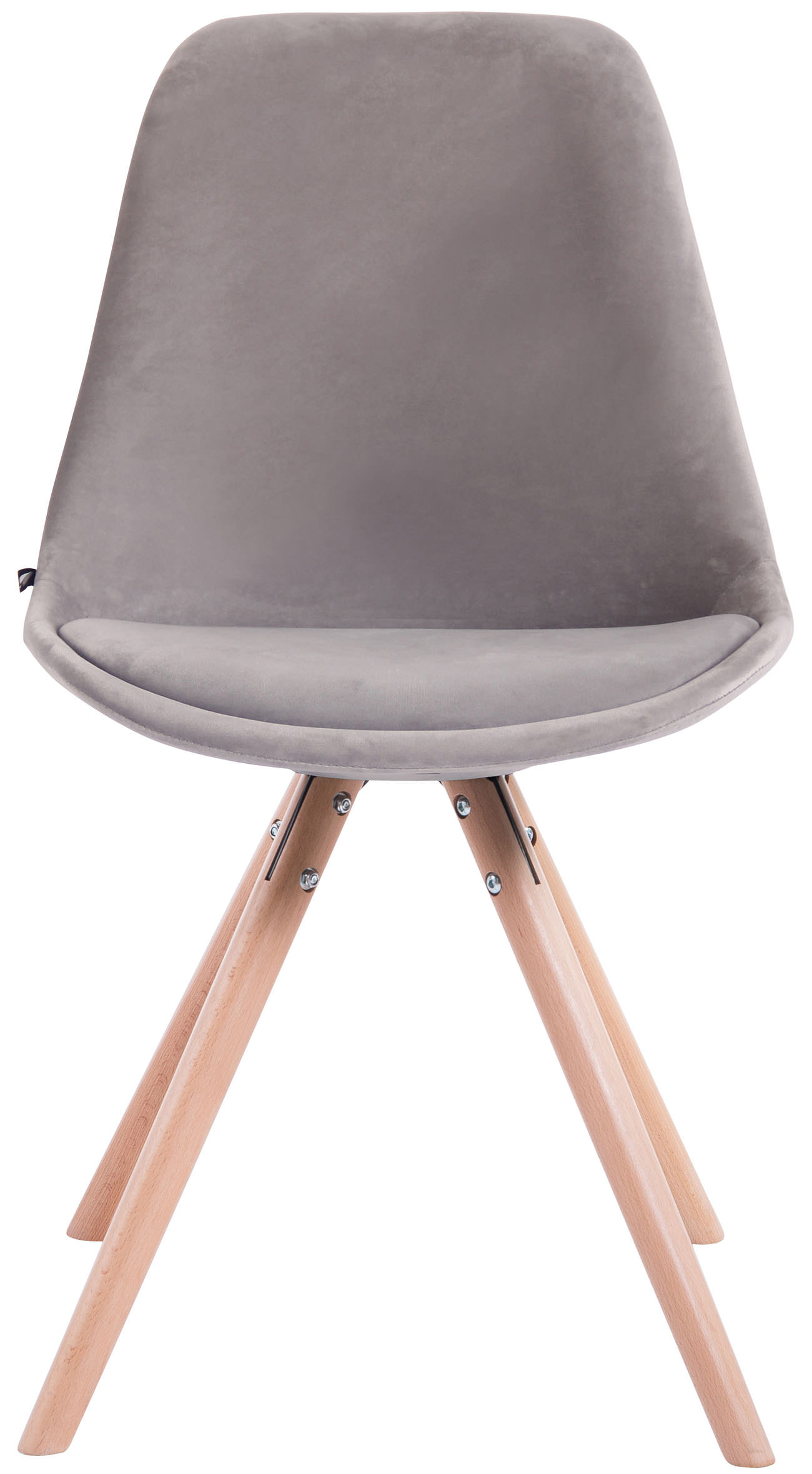 Eetkamerstoel Toulouse fluweel rond frame