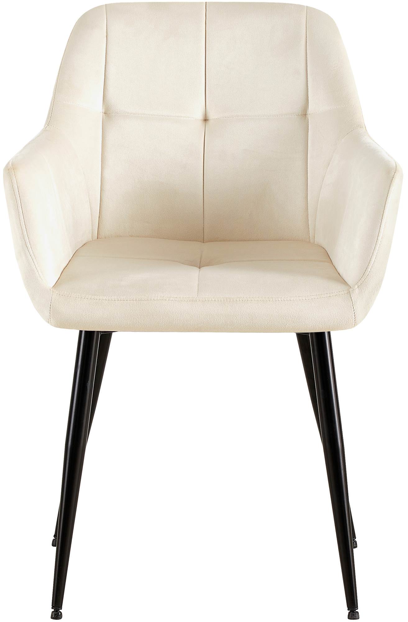 Set van 2 eetkamerstoelen Emia Velvet
