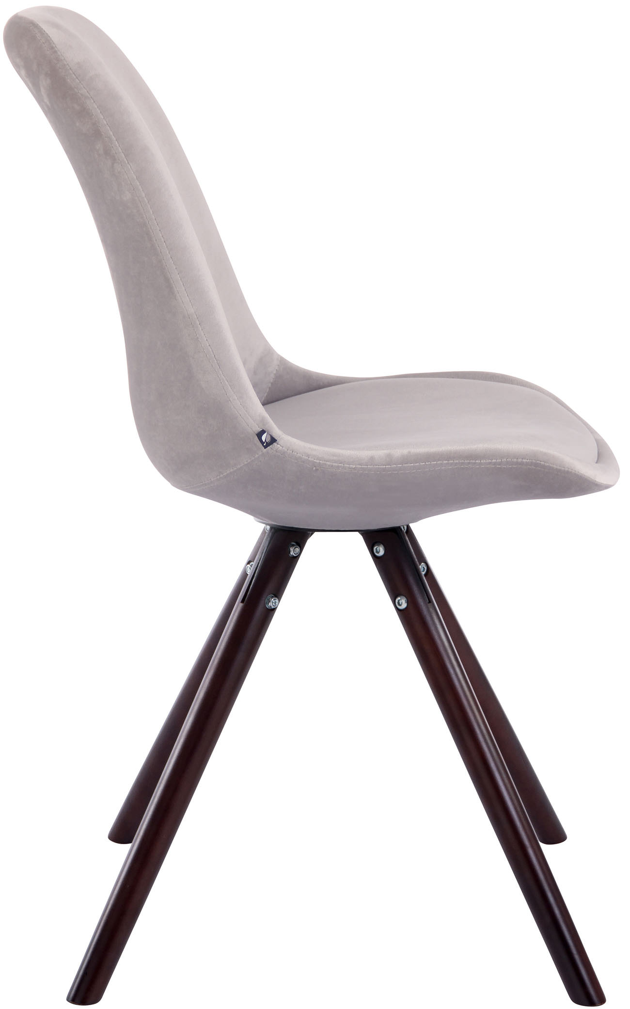 Eetkamerstoel Toulouse fluweel rond frame