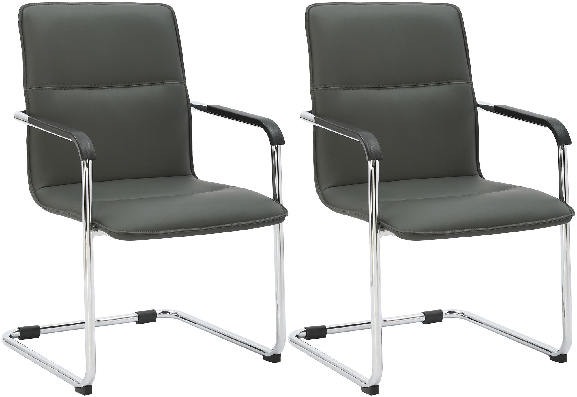2-delige set sledestoelen Seattle van kunstleer