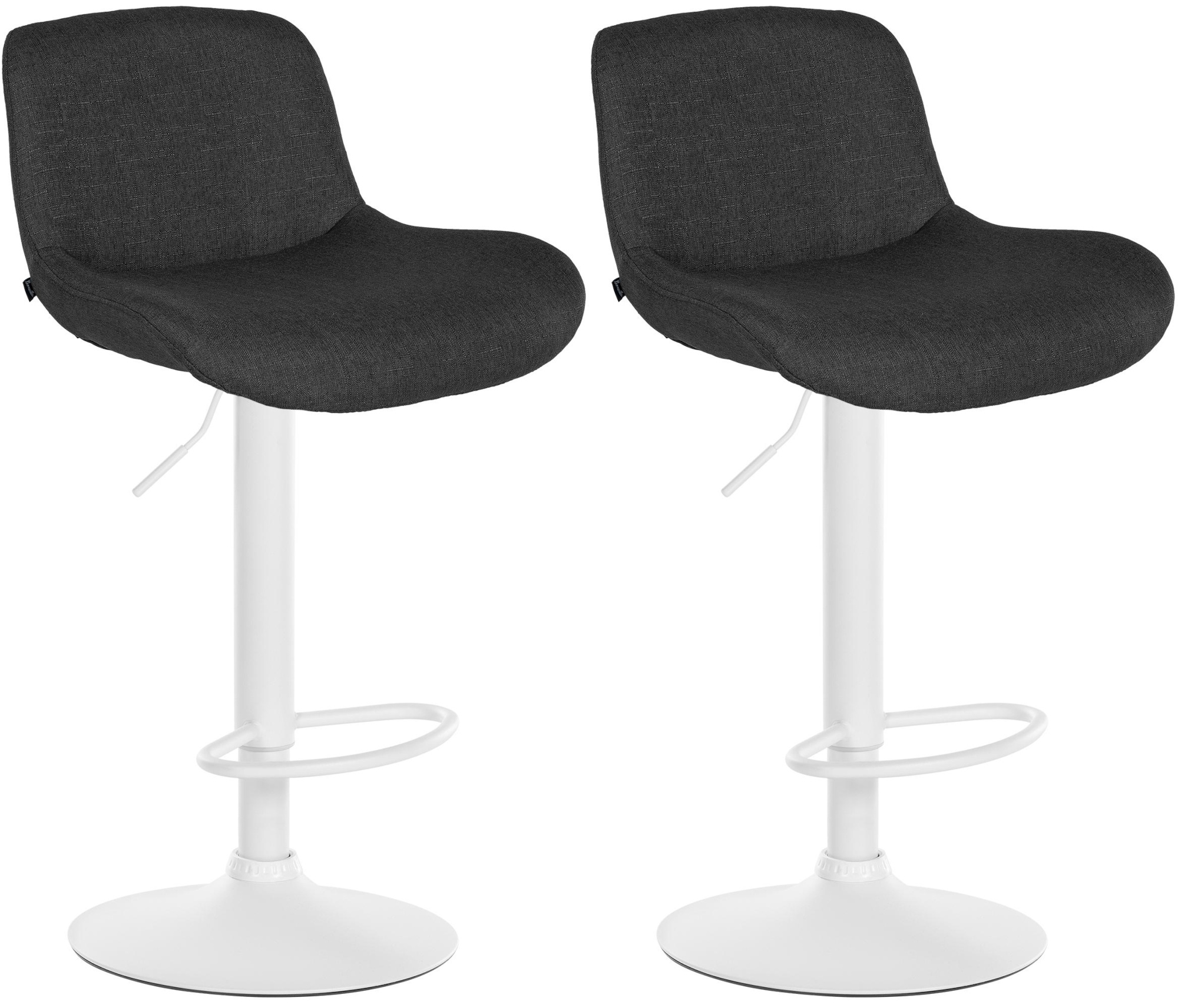 Set van 2 barkrukken Solon Wit