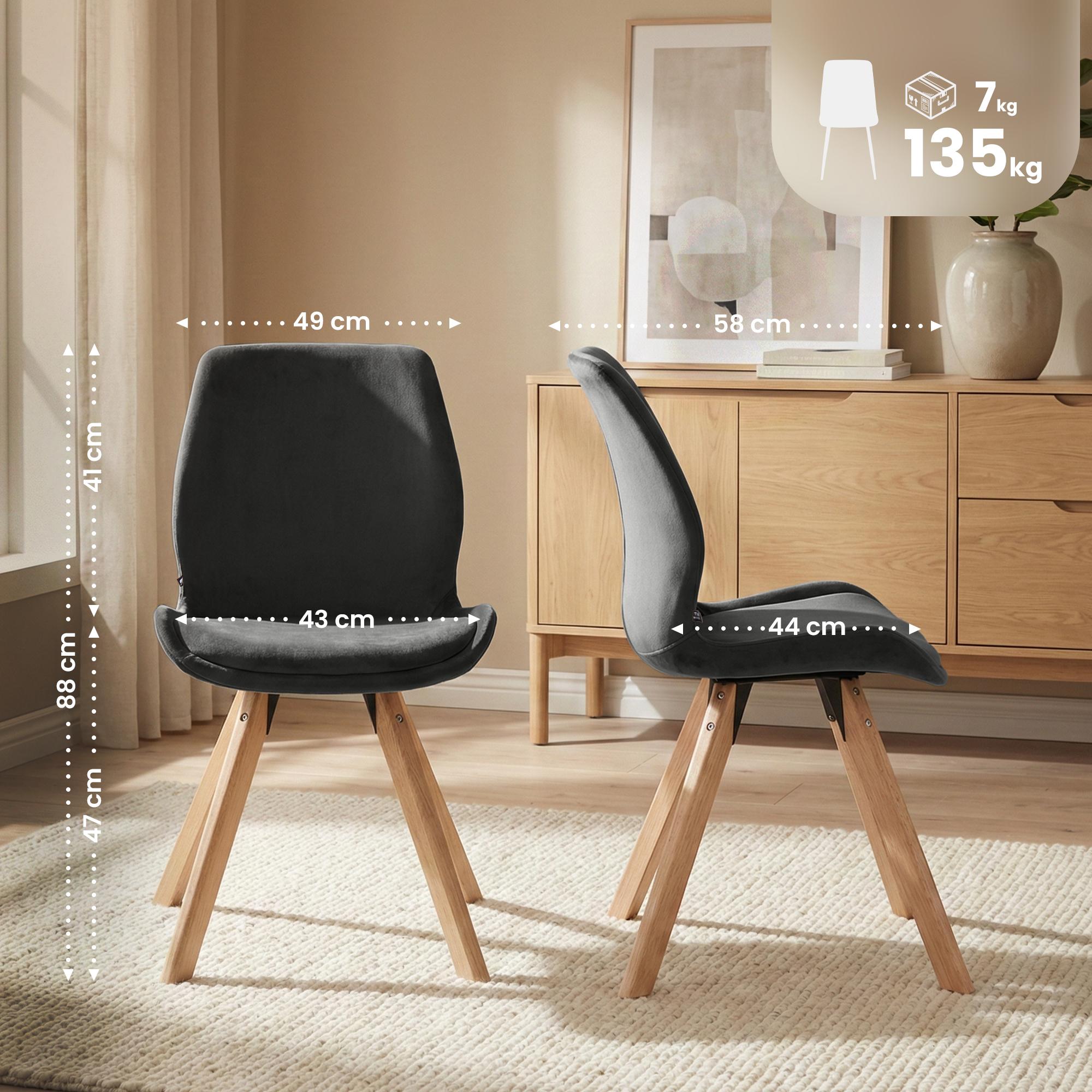 Set van 4 stoelen Luna