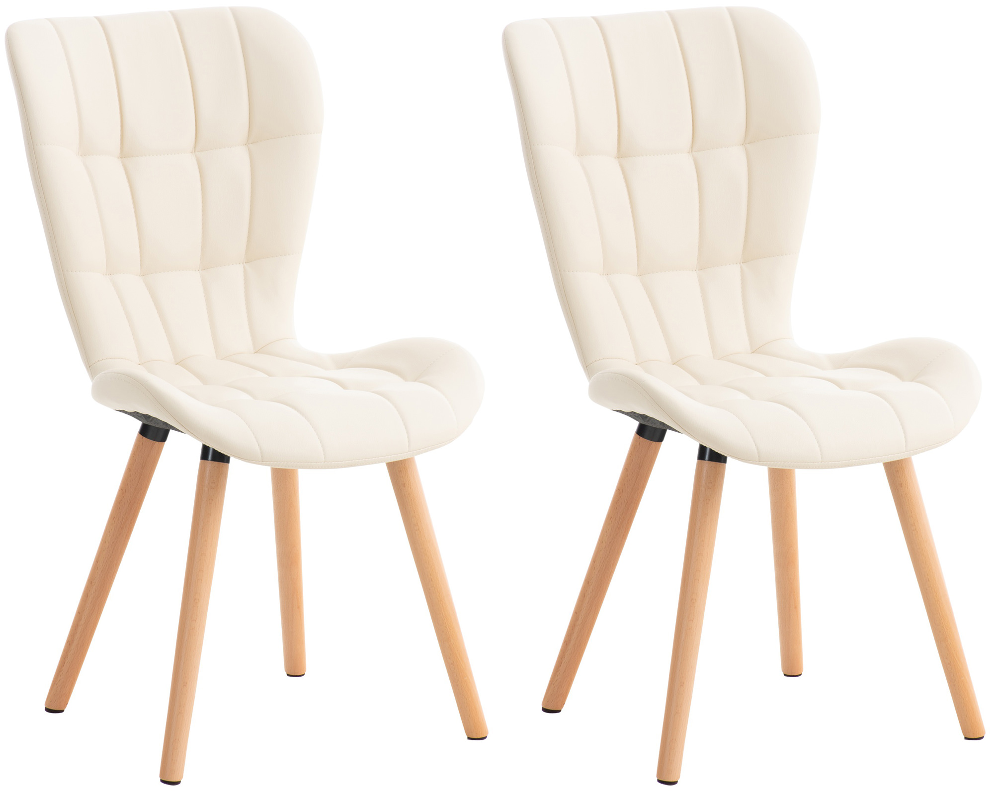 Set van 2 eetkamerstoelen Elda