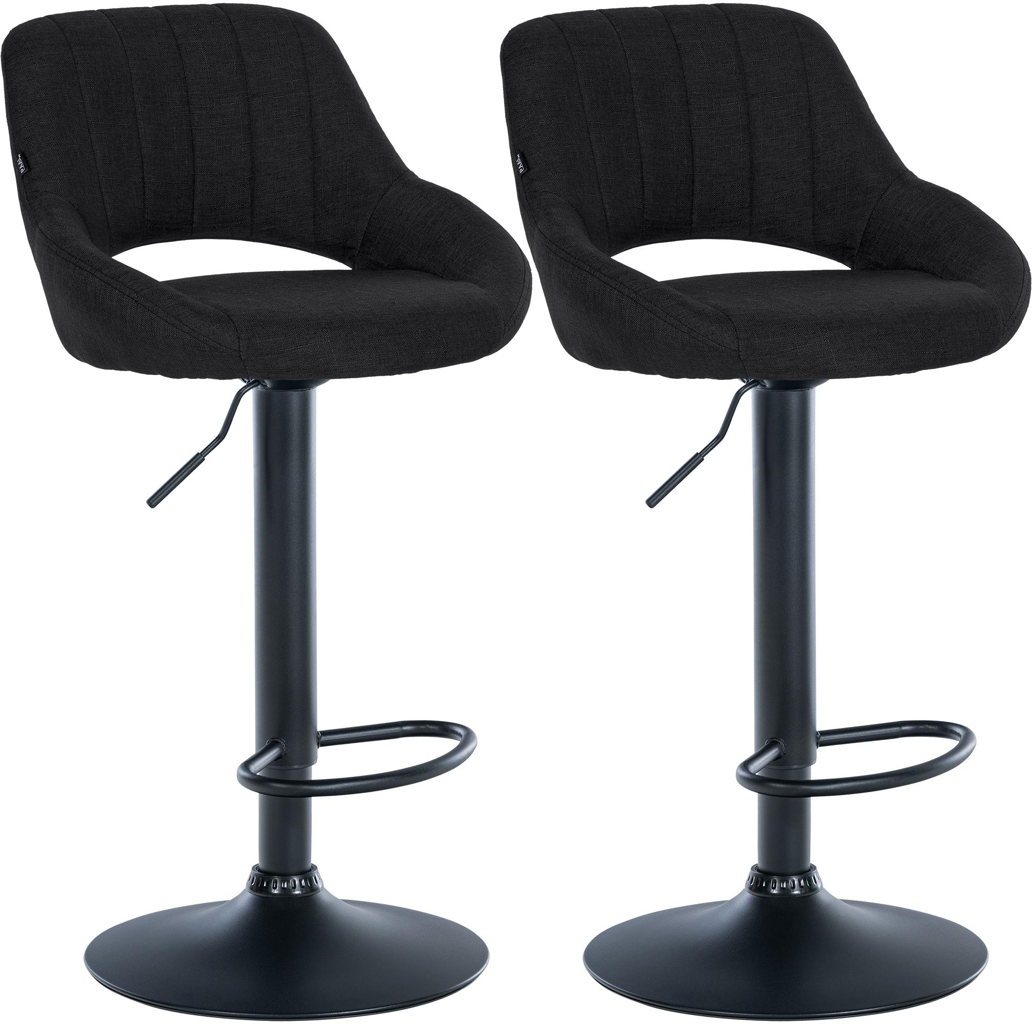 Set van 2 barkrukken Milet, stof