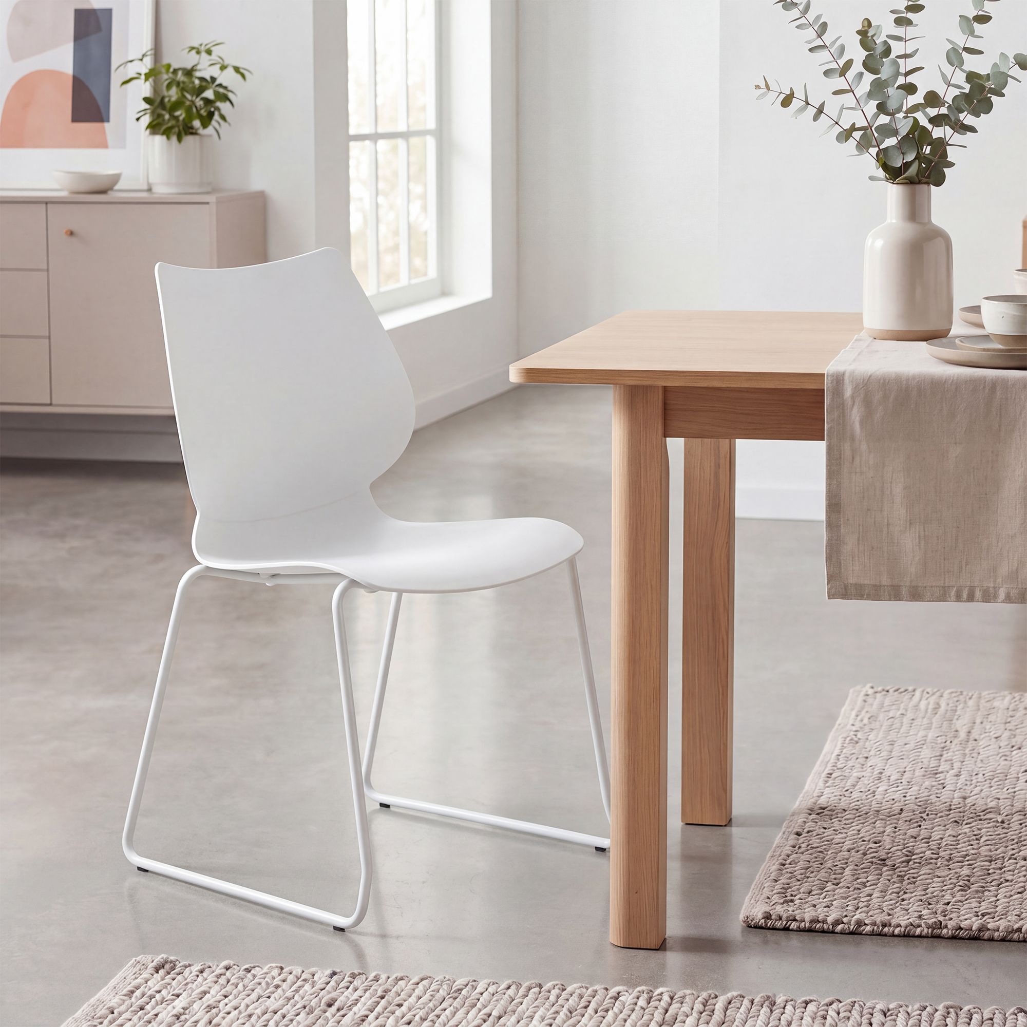 Set van 2 stapelstoelen Houma