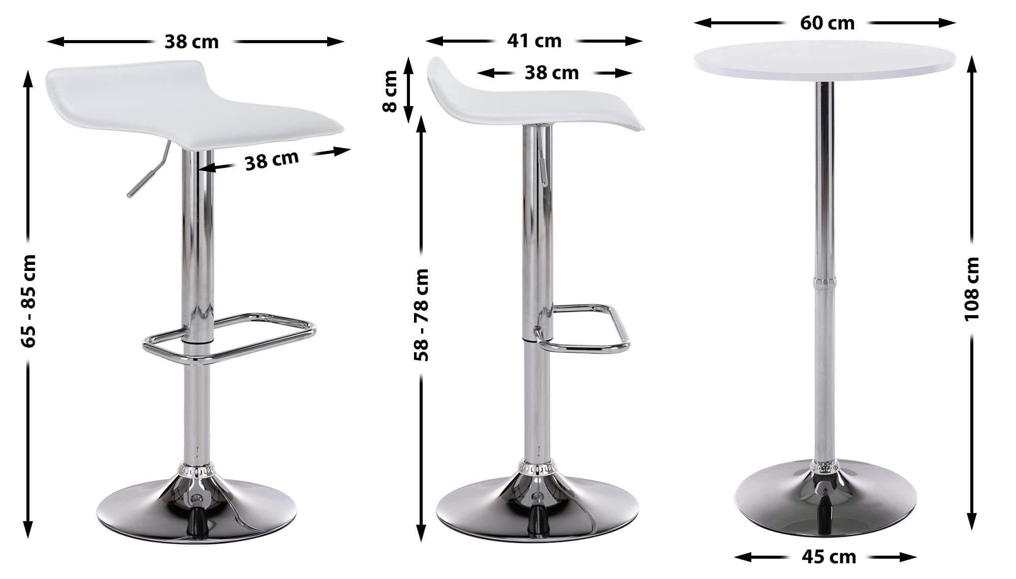 2 delige bar tafel set Esberg