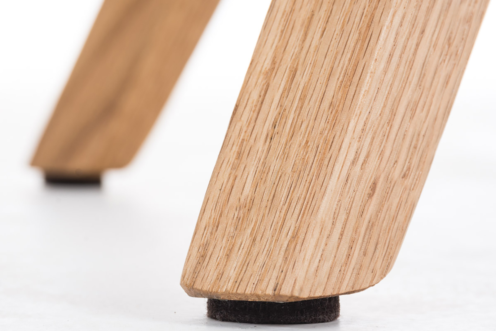 Set van 4 Eetkamerstoelen Pegleg - Vierkant - Stof