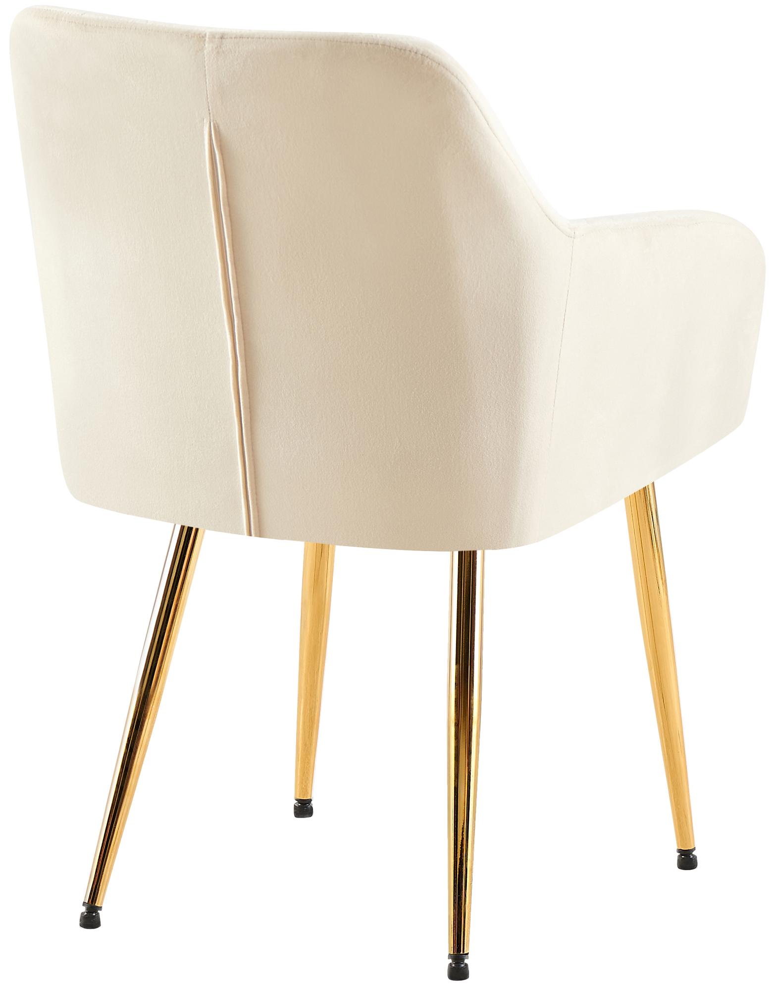 Set van 2 eetkamerstoelen Monett fluweel
