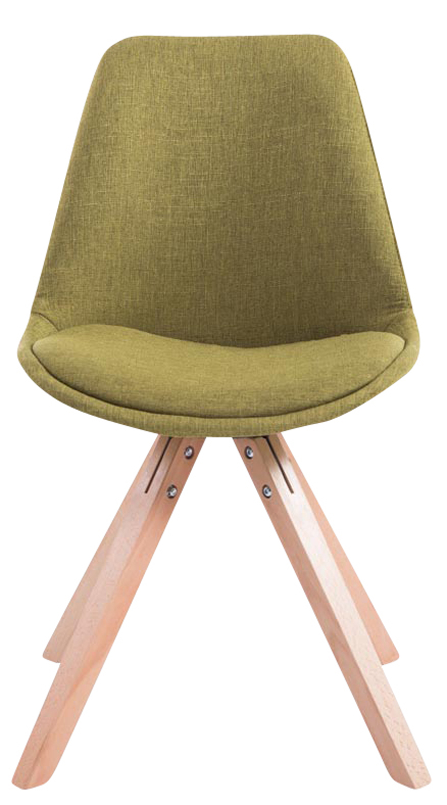 Set van 4 eetkamerstoelen Toulouse stof vierkant