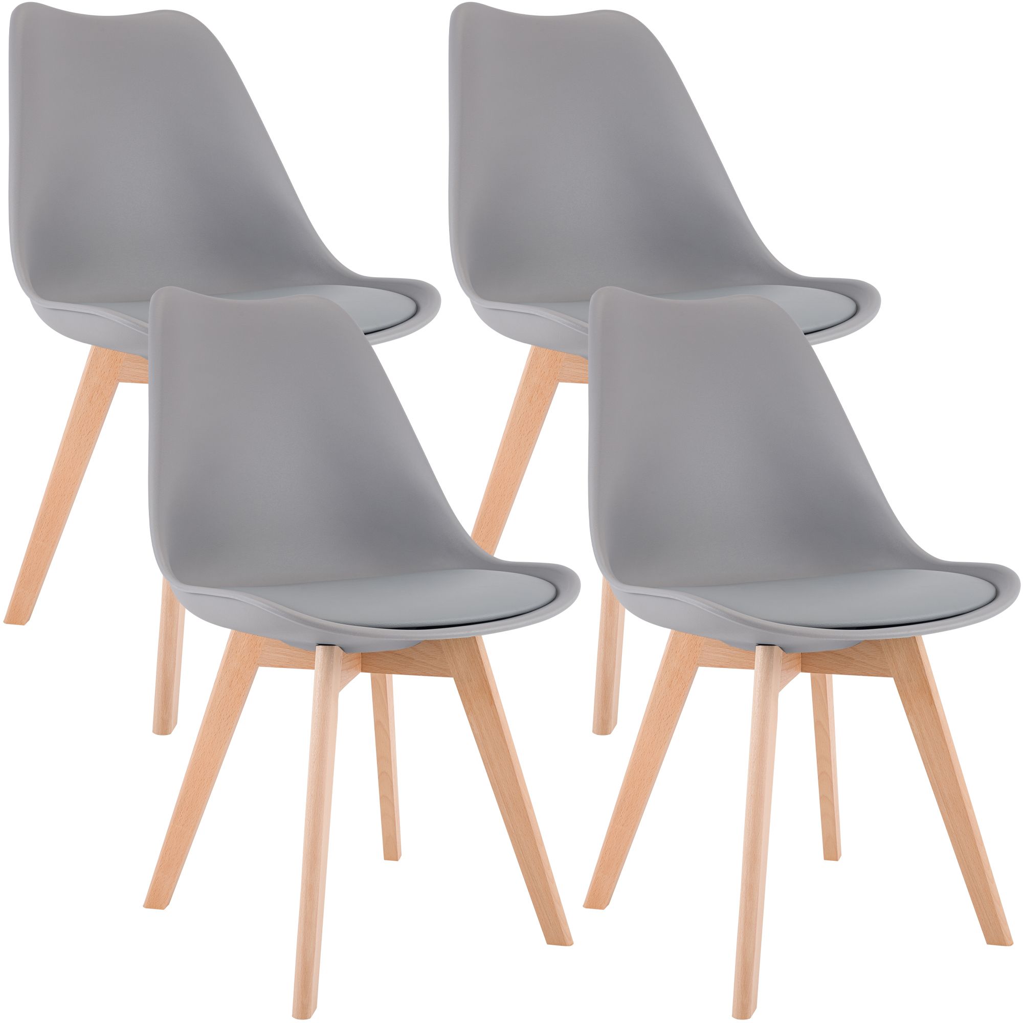 4-delige set Linares eetkamerstoelen
