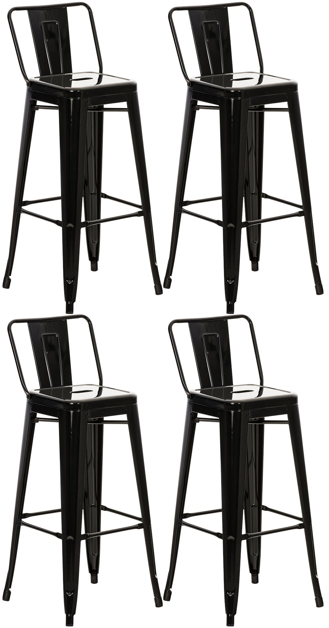 4er Set barkrukken Mason