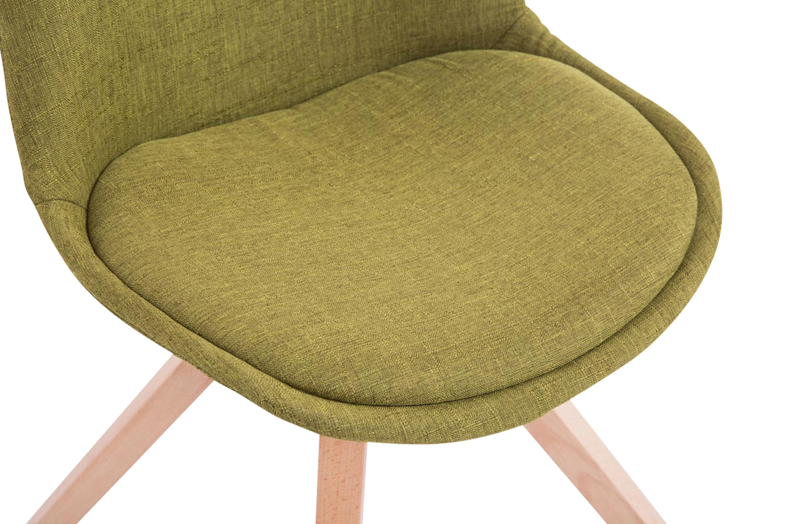 Set van 4 eetkamerstoelen Toulouse stof vierkant