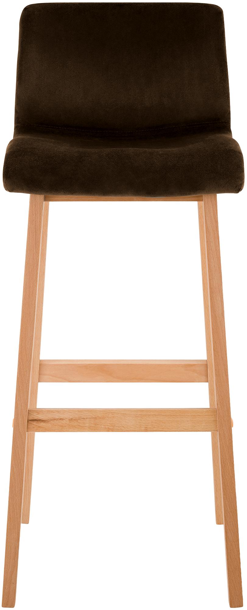 Barkruk Hover Fluweel Vierpoots frame Natura