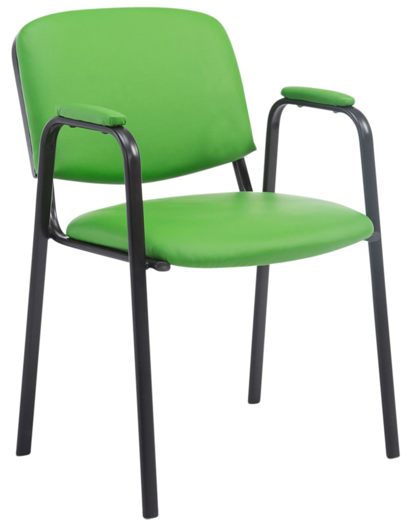 Set van 4 stapelstoelen Ken Pro kunstleer